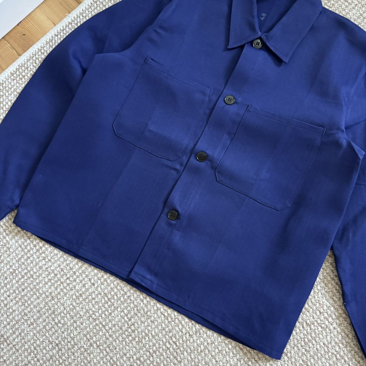 Le Laboureur French vintage HBT herringbone navy works jacket Size US M / EU 48-50 / 2 - 7 Thumbnail