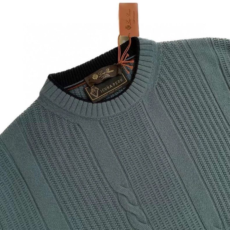 Loro Piana LORO PIANA Coarse heddle knitted camel sweater Size US L / EU 52-54 / 3 - 7 Thumbnail