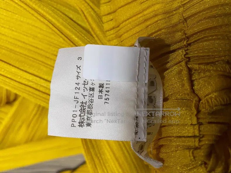 Issey Miyake Issey Miyake size:3 Yellow Ruched Pants Size 31" - 4 Thumbnail