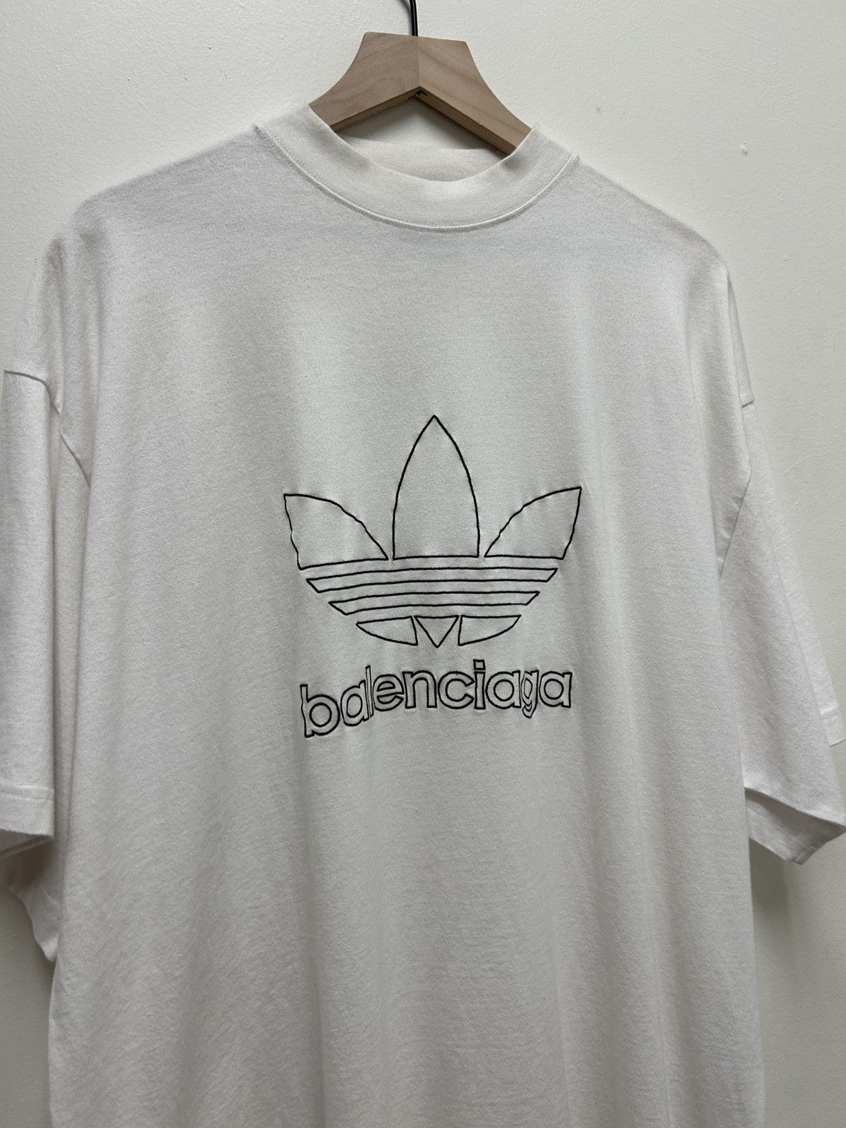 Balenciaga SS22 Oversized Boxy Logo Tee Size US L / EU 52-54 / 3 - 2 Thumbnail