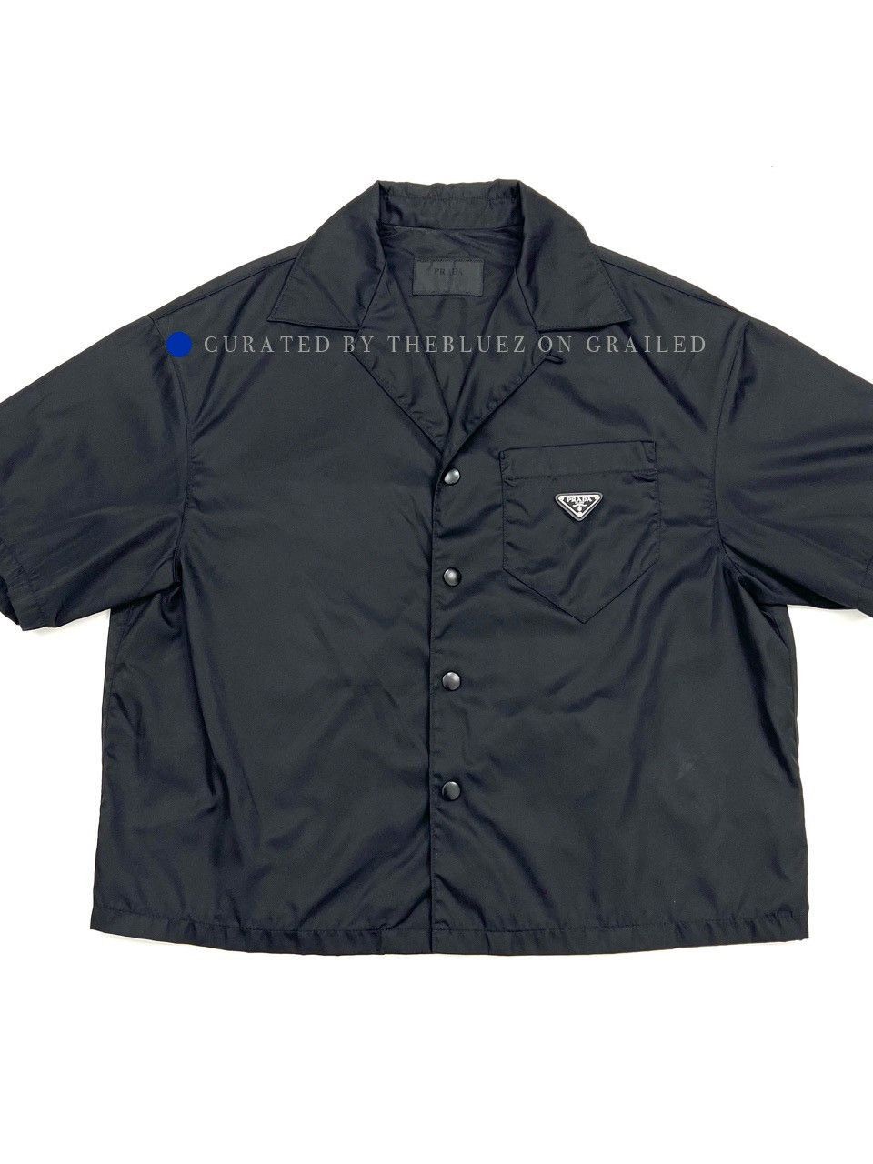 Prada Re-Nylon Logo Shirt in Black Size US M / EU 48-50 / 2 - 1 Thumbnail