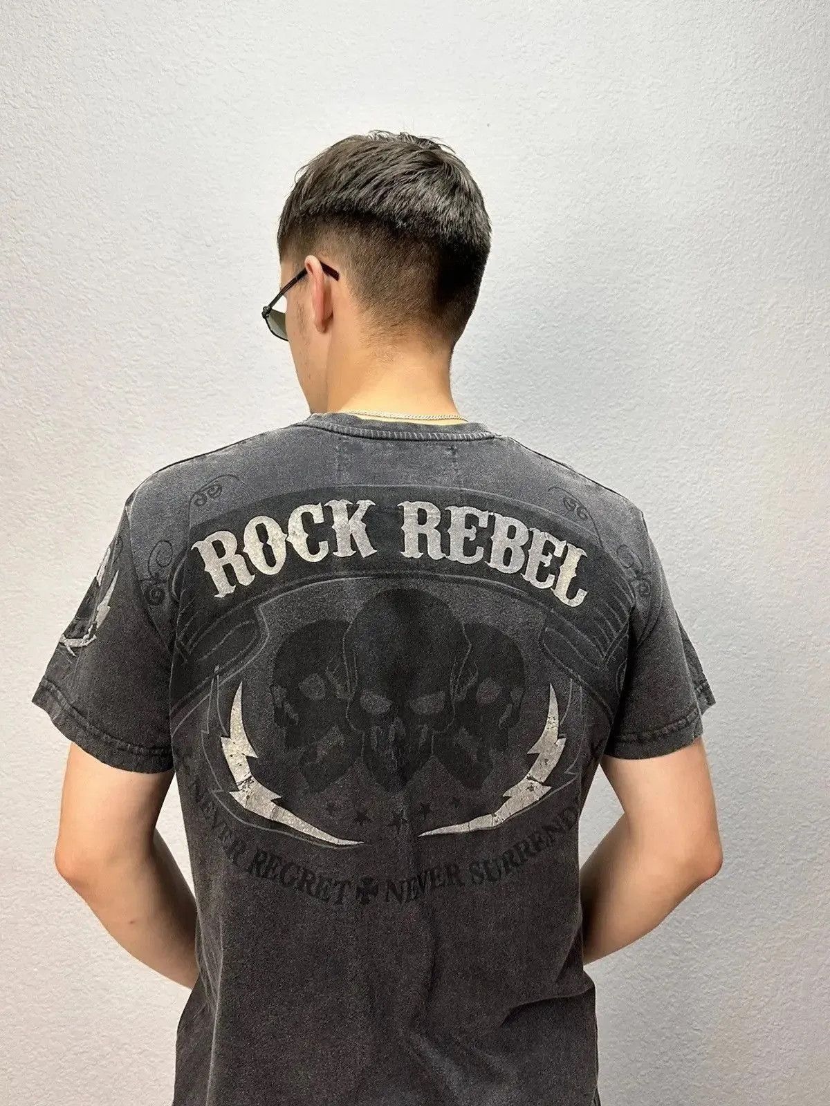 Affliction Vintage affliction style rock rebel punk band tee gothic Size US M / EU 48-50 / 2 - 14 Thumbnail