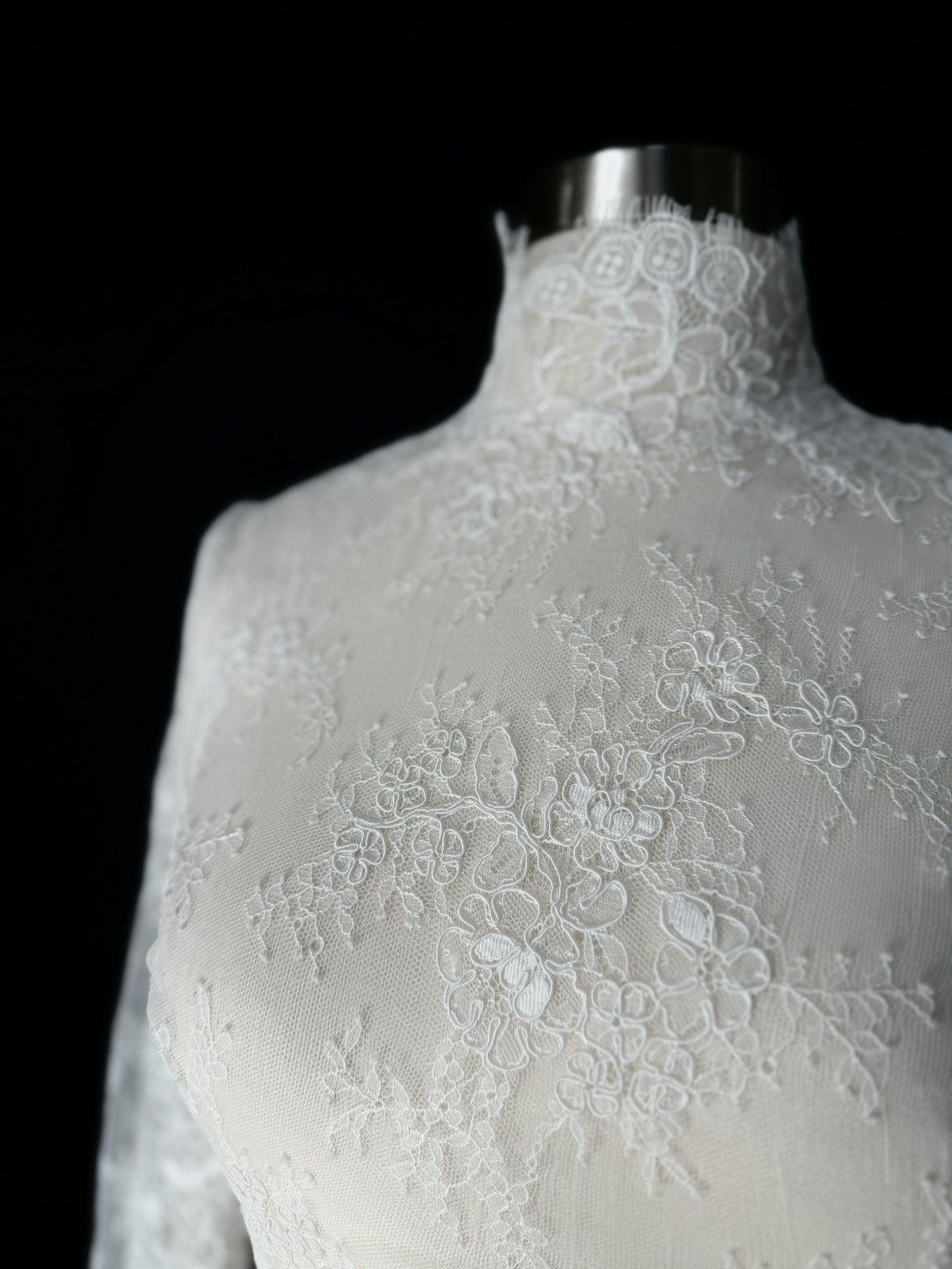 Other Preloved US 2 Anna Augusta French Corded Lace Bridal Top Size XS / US 0-2 / IT 36-38 - 3 Thumbnail
