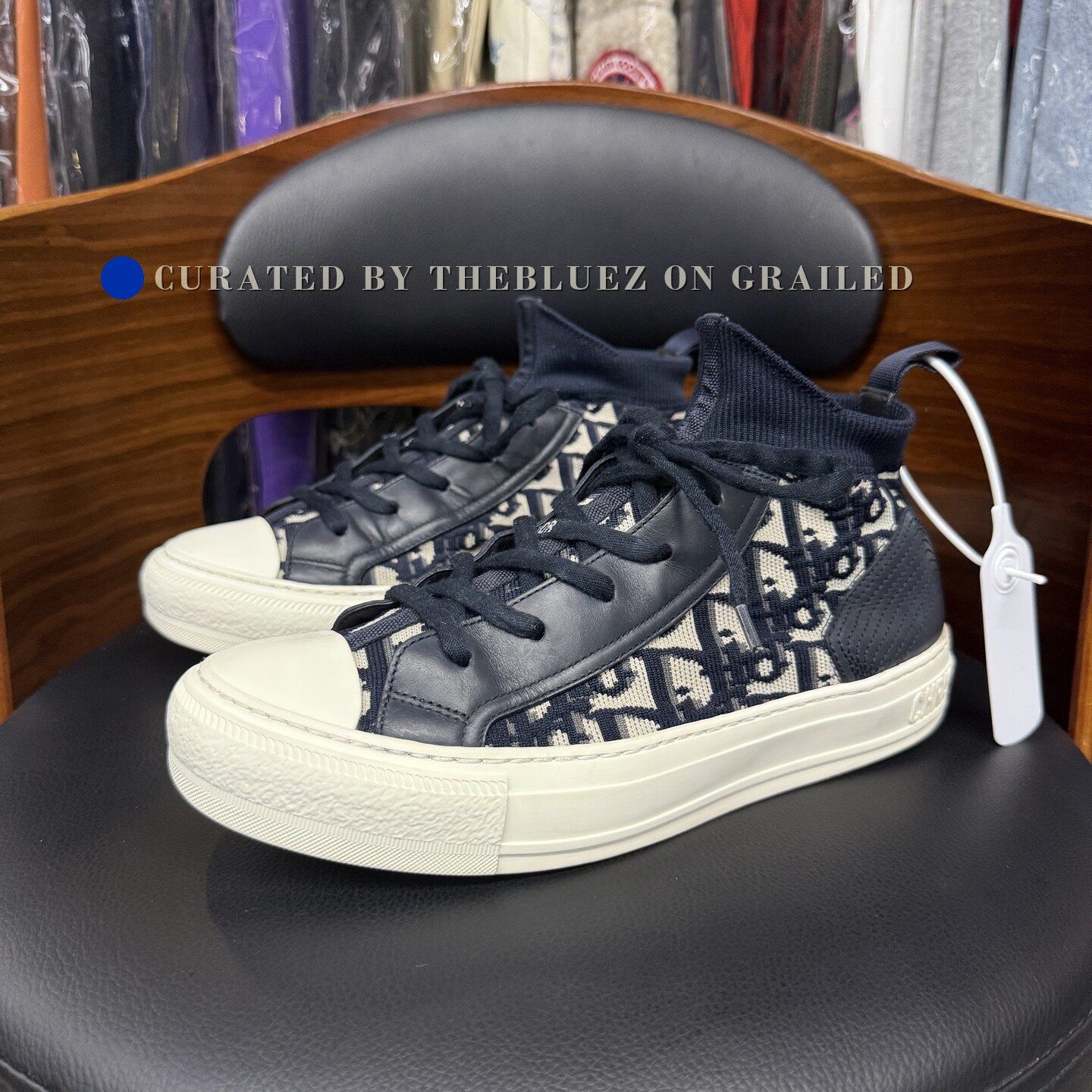 Dior Dior Walk 'n' Dior Blue White Platform Sneakers Size US 7.5 / IT 37.5 - 1 Thumbnail