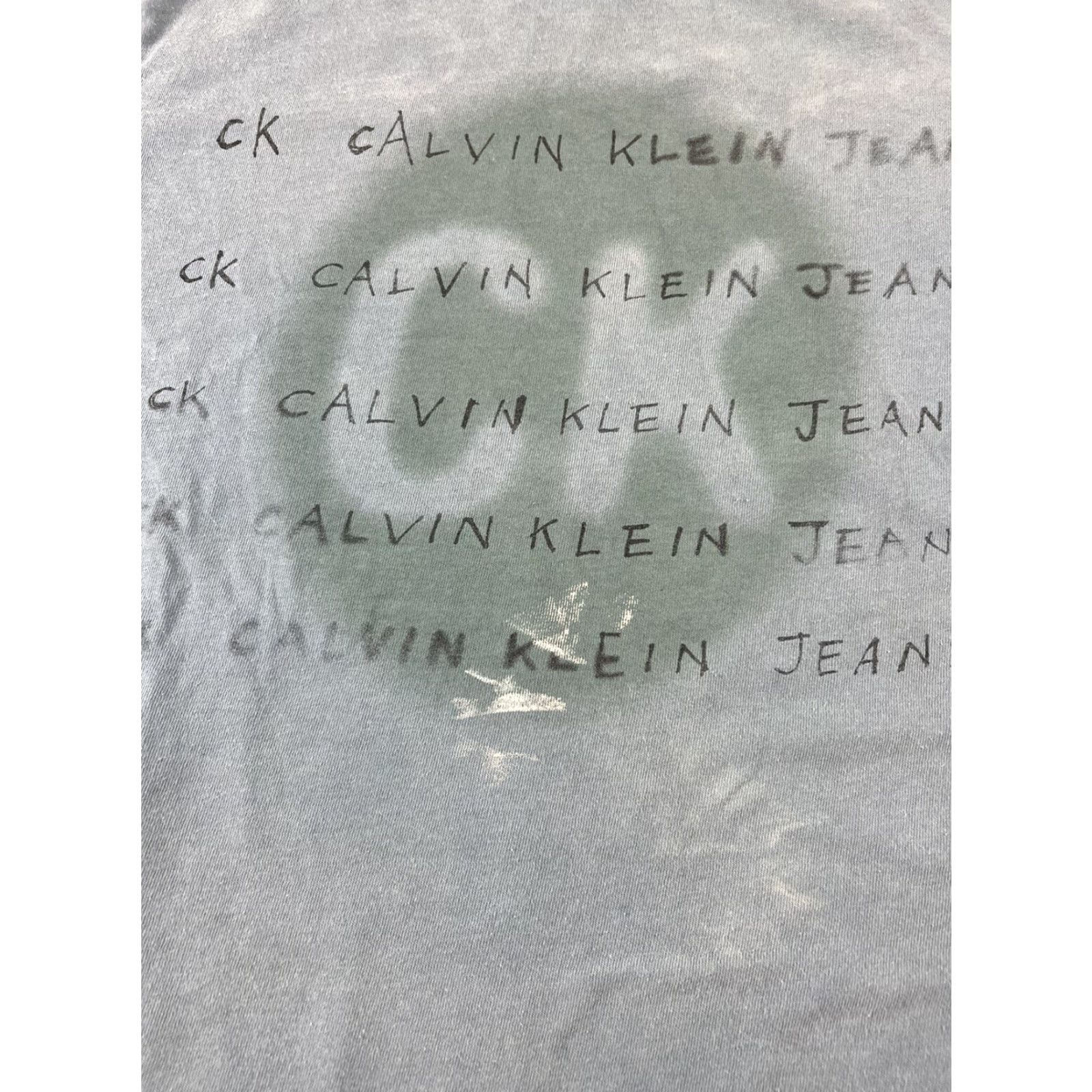 Calvin Klein VINTAGE Calvin Klein Jeans CK Vintage Blue T Shirt M Distressed Men Blue Shirt CK Vintage Distressed Mens Size US M / EU 48-50 / 2 - 2 Thumbnail