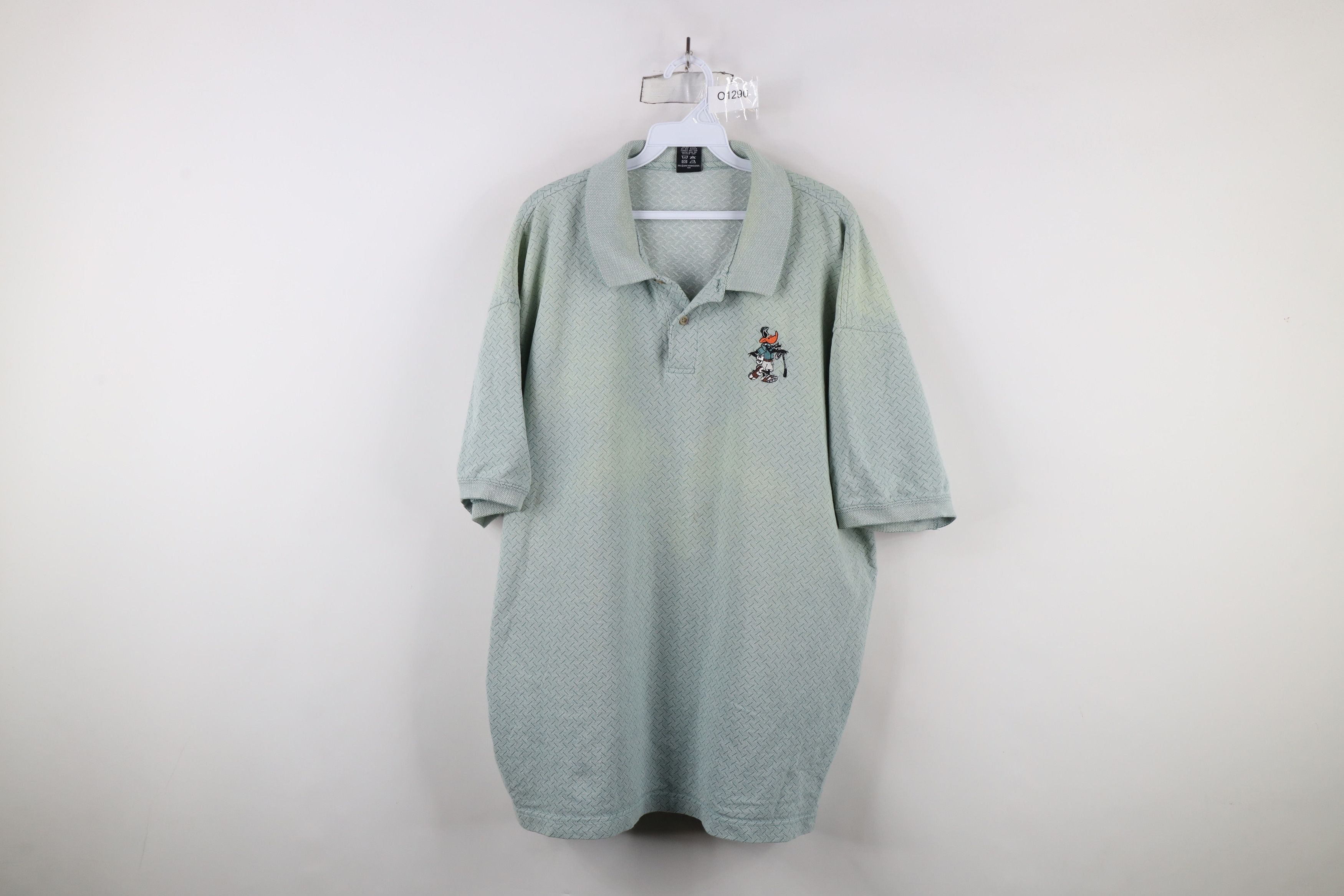 Vintage Vintage 90s Looney Tunes Knit Daffy Duck Golf Polo Shirt Size US XXL / EU 58 / 5 - 1 Thumbnail