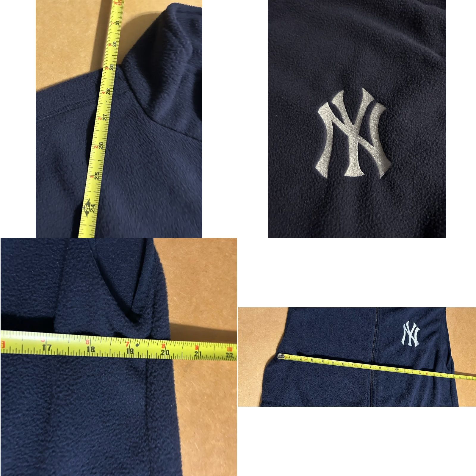 Vintage New York Yankees Vest Full Zip Men XL Navy Embroidered NY Chest Pockets Yanks Size US XL / EU 56 / 4 - 9 Thumbnail