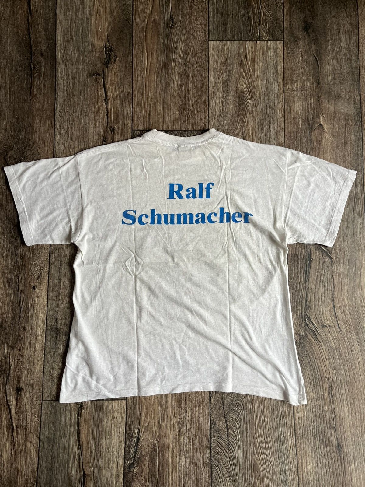 Formula 1 × Vintage Vintage 90s Ralf Schumacher BMW Williams F1 Racing Team Tee Size US L / EU 52-54 / 3 - 14 Thumbnail