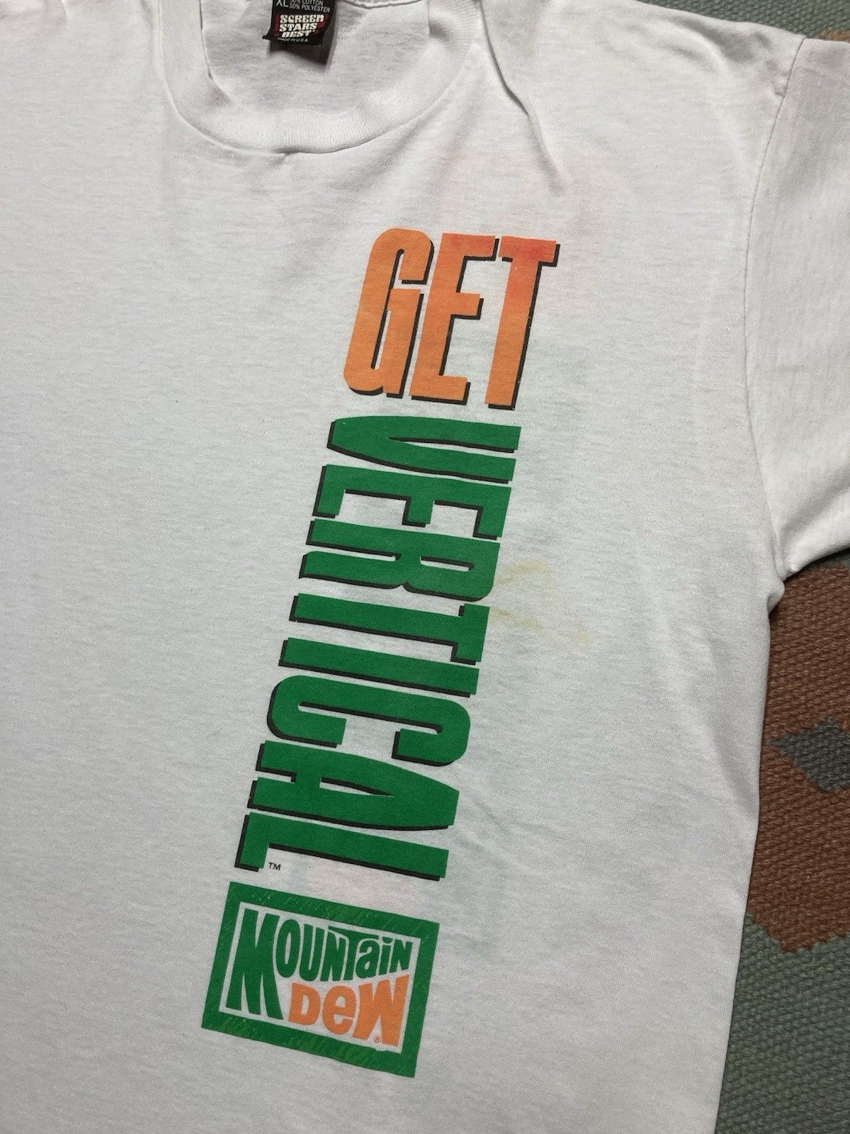 Vintage 90s t shirt Mountain Dew get vertical soda single stitch XL Size US XL / EU 56 / 4 - 2 Thumbnail