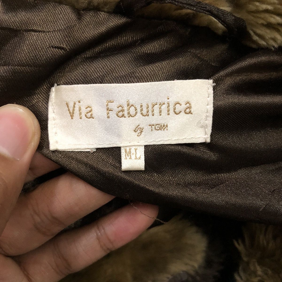 Other Vintage Via Faburrica Leopard Faux Fur Coat Size M / US 6-8 / IT 42-44 - 9 Thumbnail