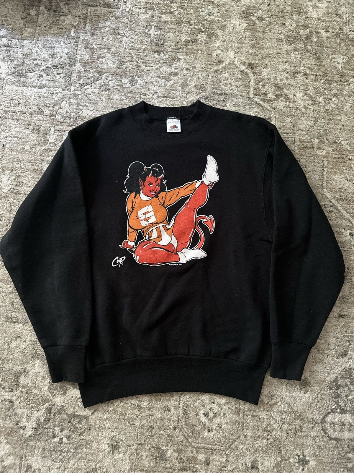 Vintage Vtg 90s Poster Pop Coop Red Devil Cheerleader M skateboard Size US M / EU 48-50 / 2 - 1 Thumbnail