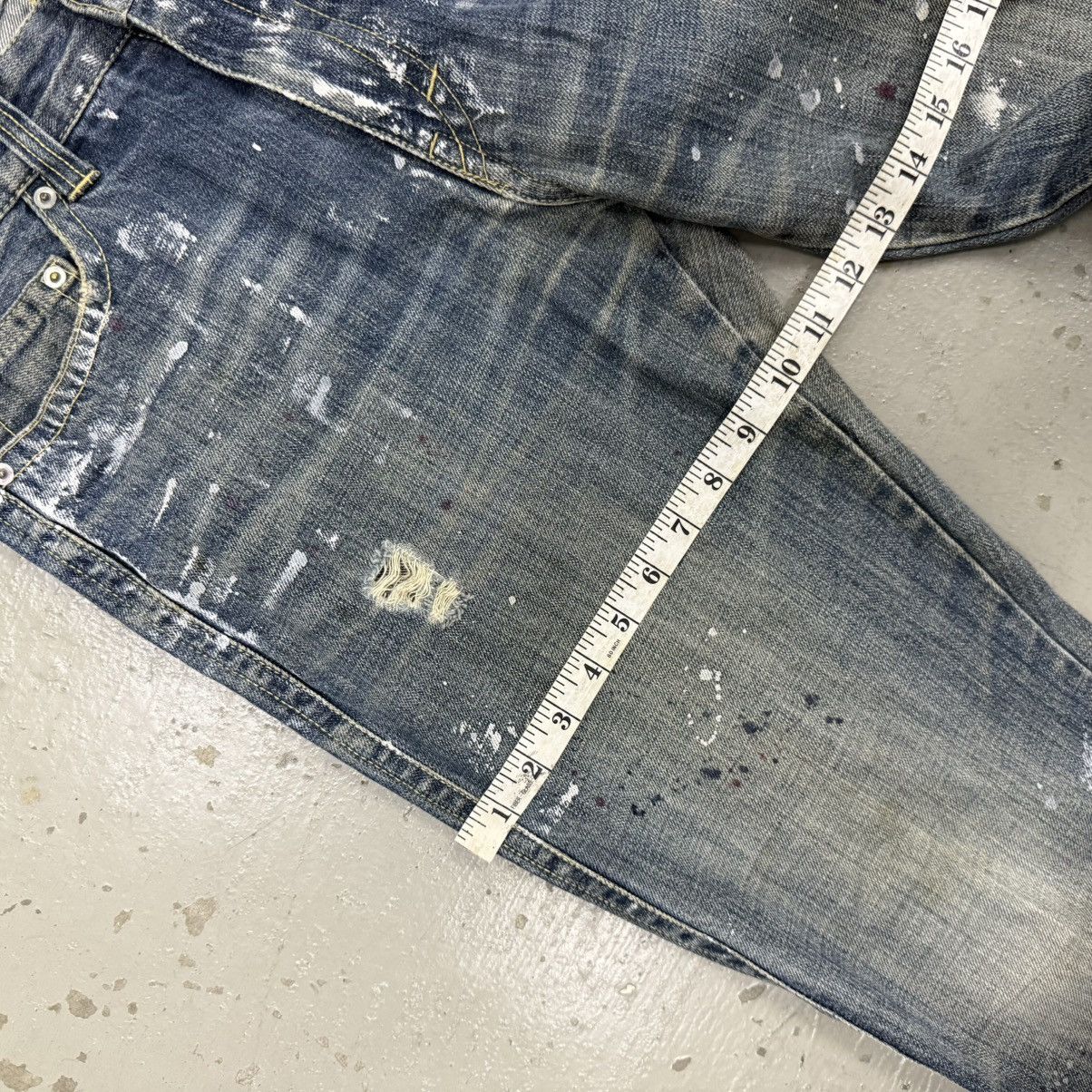 Beams Plus Beams Paint Splatter Distressed Denim Jeans Helmut Lang Size US 32 / EU 48 - 9 Thumbnail