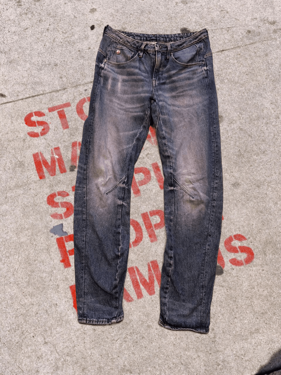 G-Star Vintage 90s Avant Garde G-Star RAW denim pants y2k style Size 24" / US 00 / IT 34 - 1 Thumbnail