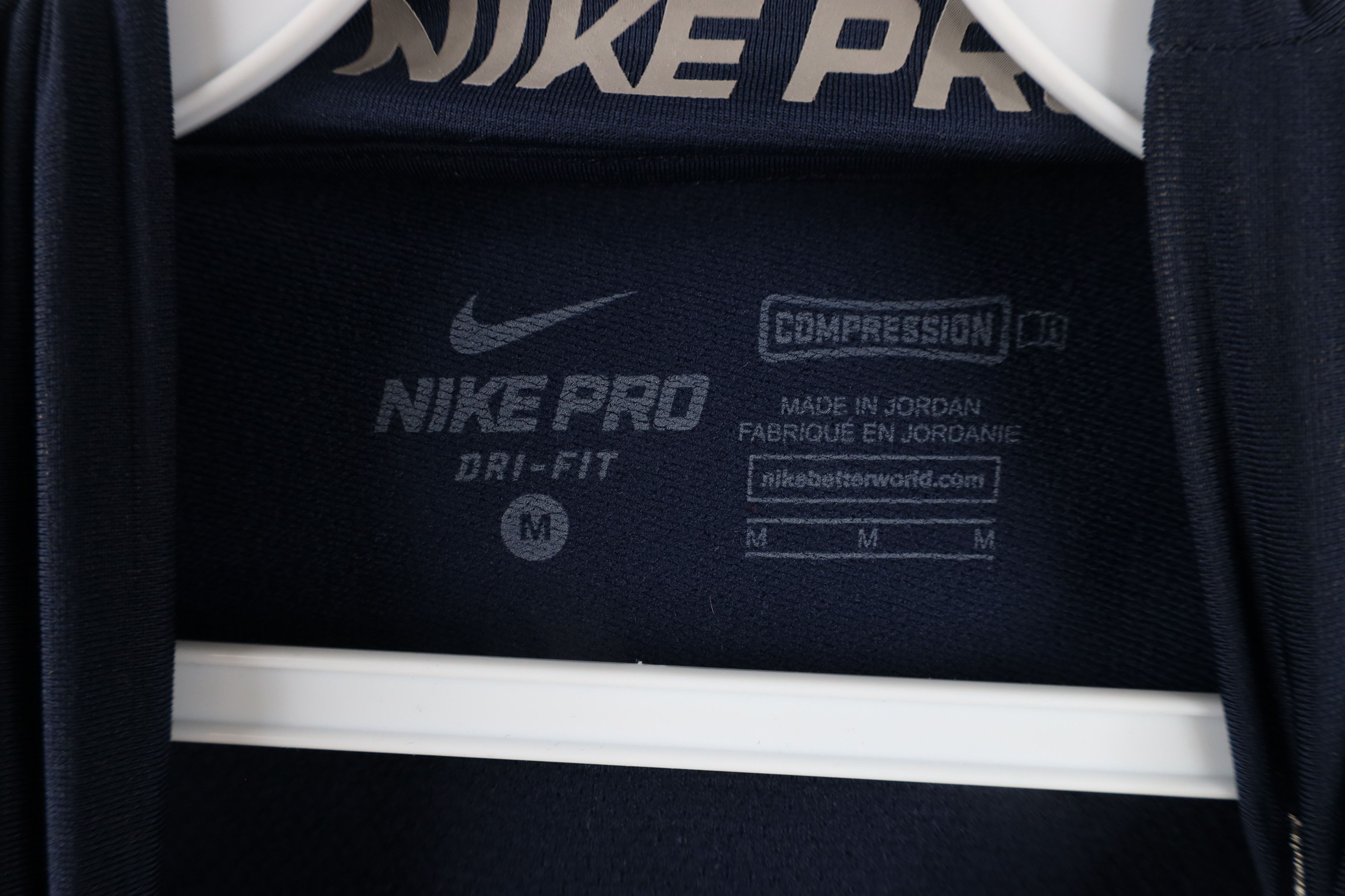 Nike × Vintage Nike Pro Fitted Compression Mock Neck Training T-Shirt Blue Size US M / EU 48-50 / 2 - 8 Thumbnail