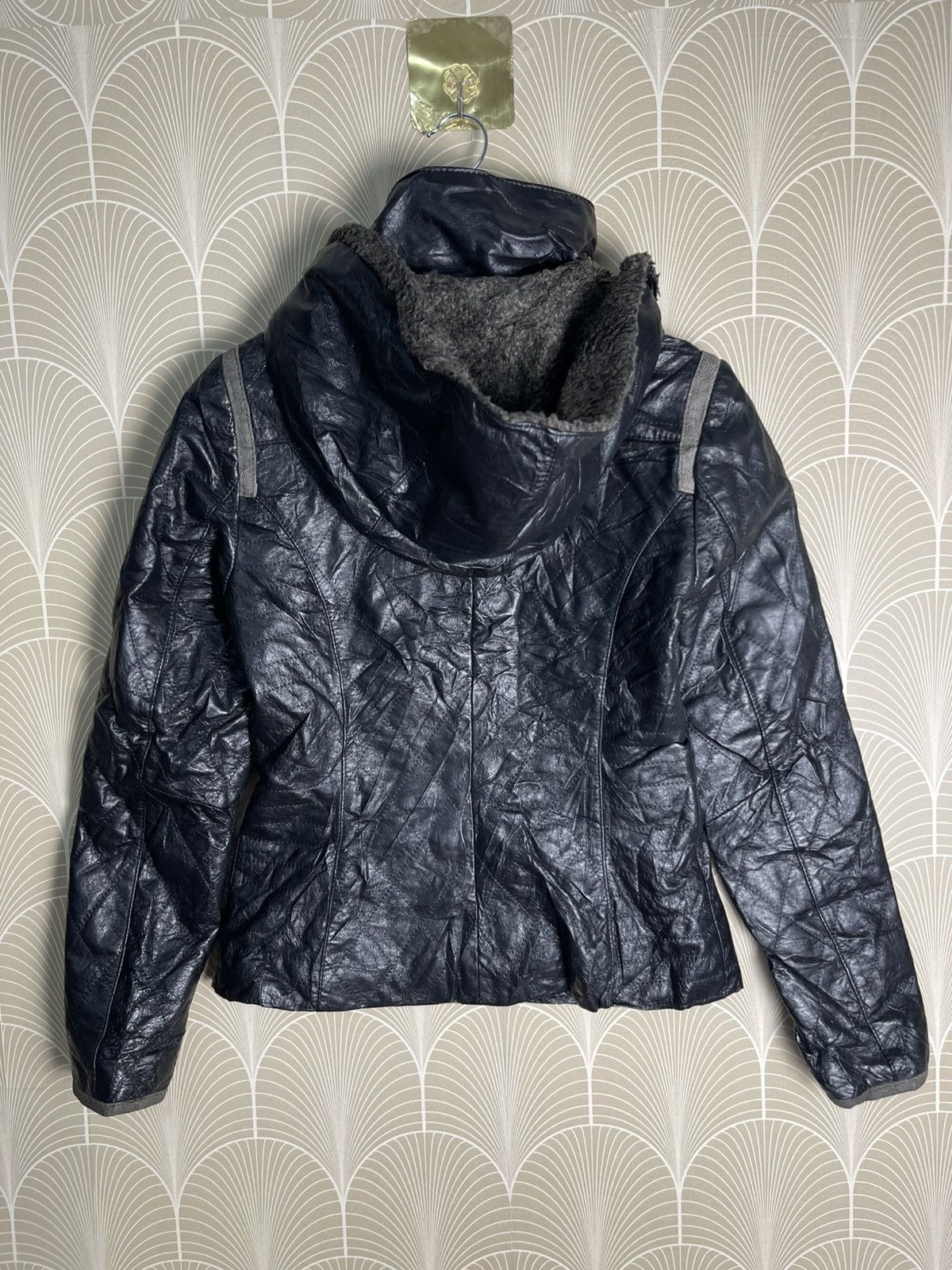 Danier 90s DANIER LEATHER JACKET FUR HOOD RARE DESIGN Size S / US 4 / IT 40 - 2 Thumbnail