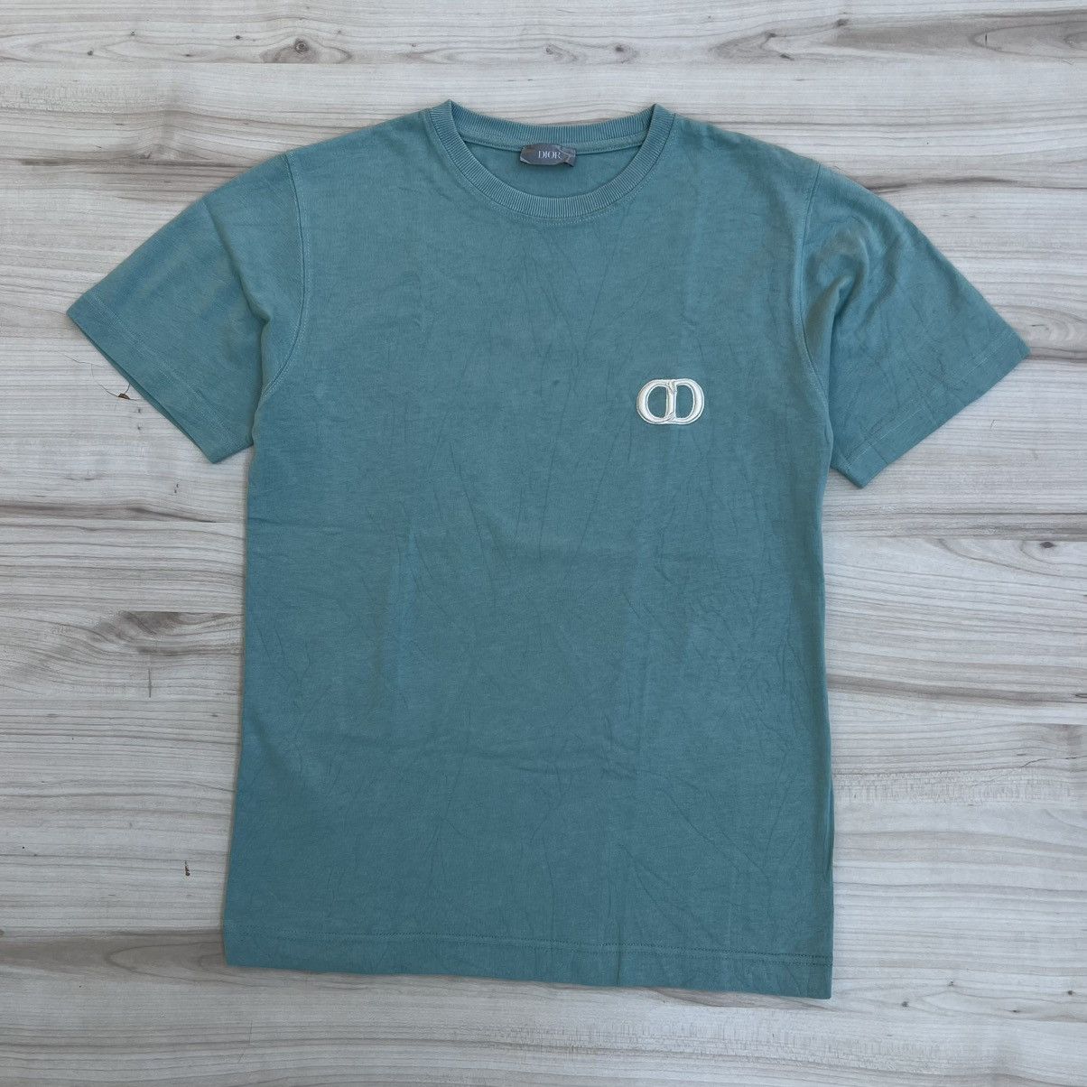 Dior Dior Homme mint green cotton CD Icon embroidered T-Shirt 