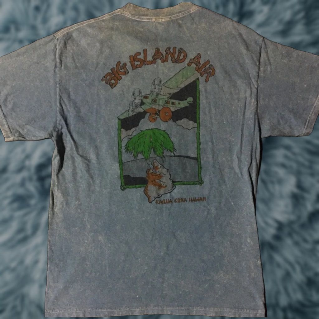 Vintage Vtg Hawaii Big Island Air Faded Acid Wash Shirt M Planes Beach Surf Grunge OP 90s Size US M / EU 48-50 / 2 - 1 Thumbnail
