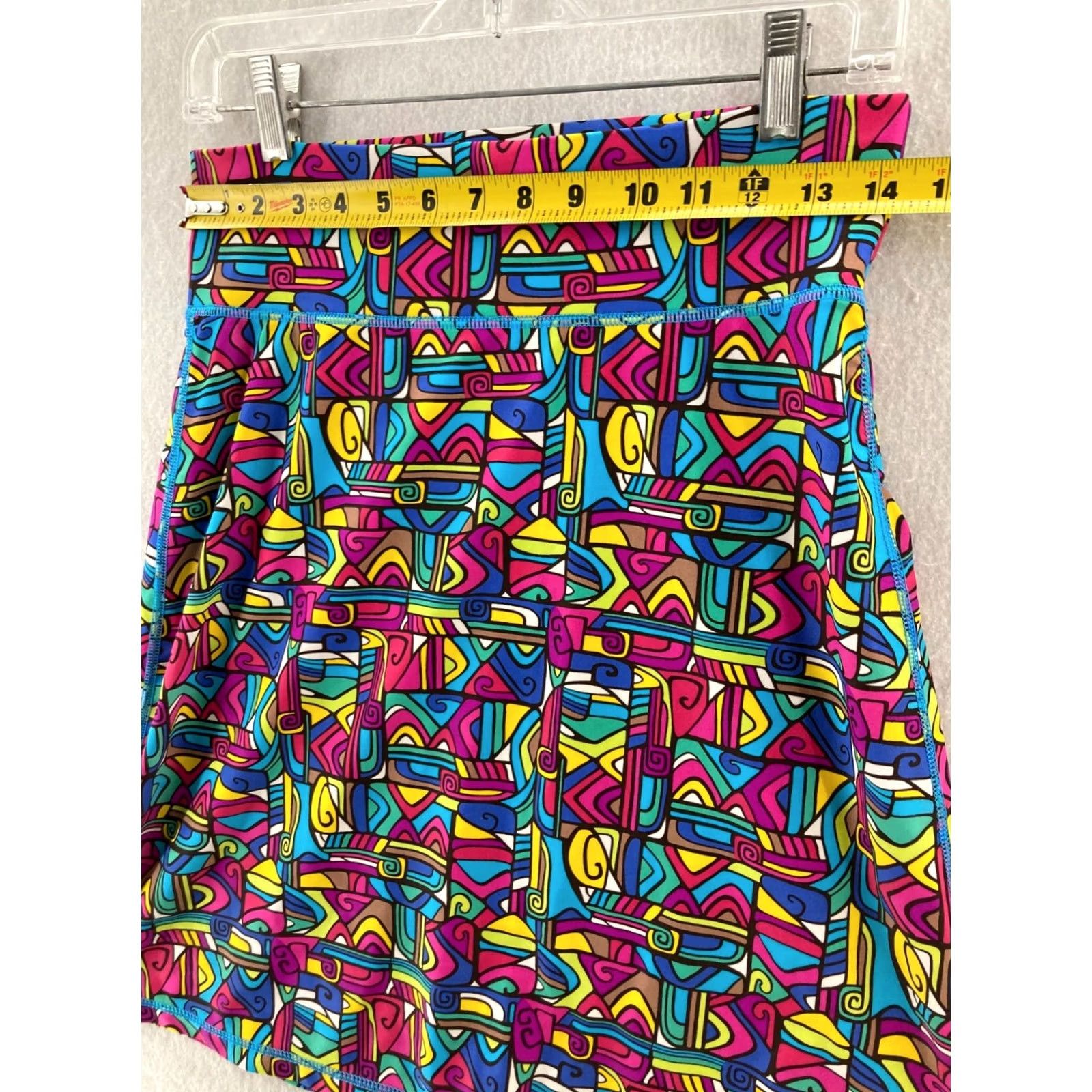 Vintage Spunkwear Skirt Womens XS Abstract Summer Made USA Size 26" / US 2 / IT 38 - 2 Thumbnail