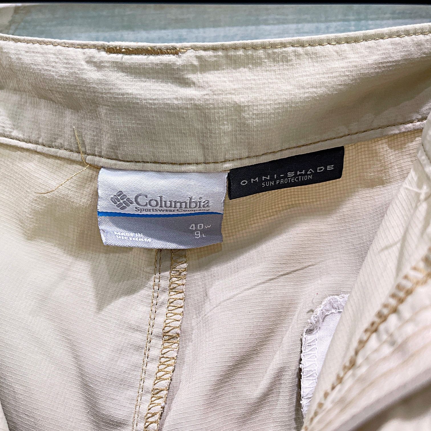 Columbia Columbia 9" Battle Ridge II Cargo Shorts Beige Ripstop 40 Size US 40 / EU 56 - 5 Thumbnail