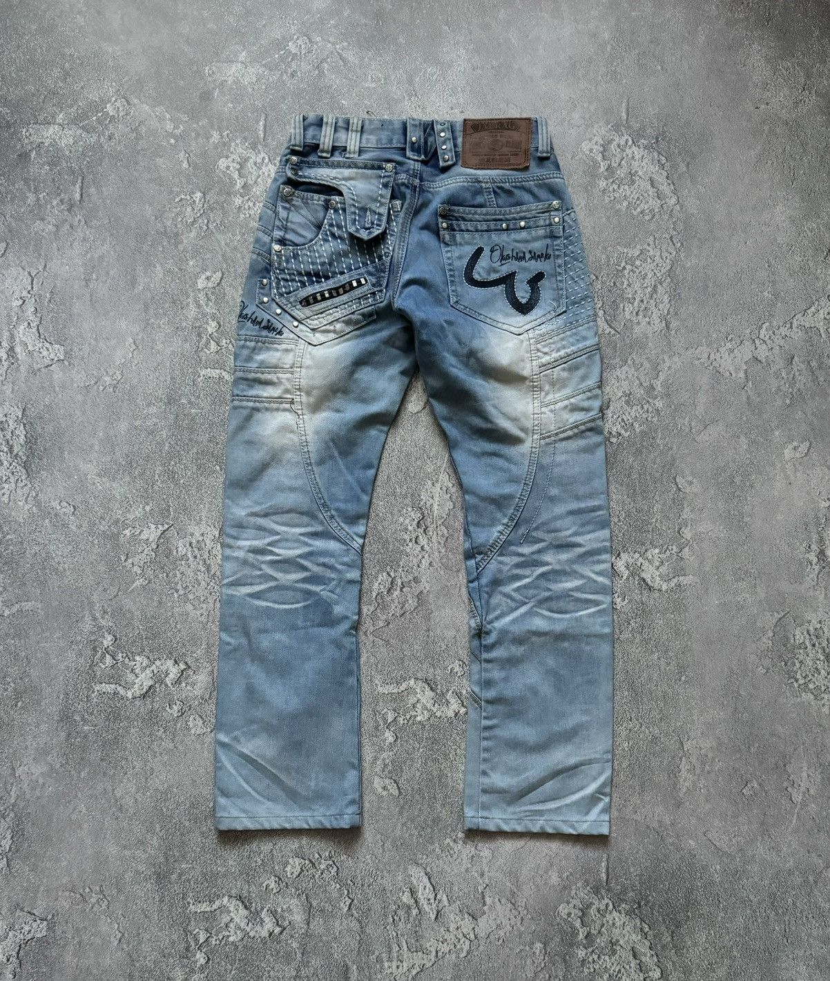 Japanese Brand Japrag 29 by okishana samoki denim cargo pant trouser Jean Size US 29 - 11 Thumbnail