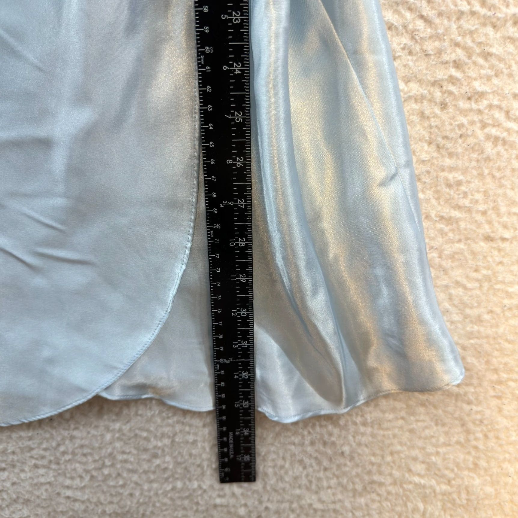 Vintage VINTAGE 90s Y2K Slip Dress Satin Blue M Womens Coquette Fairy Grunge Size M / US 6-8 / IT 42-44 - 5 Thumbnail