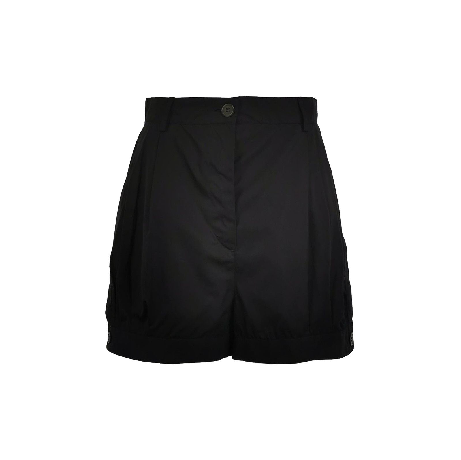 Prada Prada Black Cotton Shorts for Women - dmc Size 42" / US 20 - 1 Thumbnail