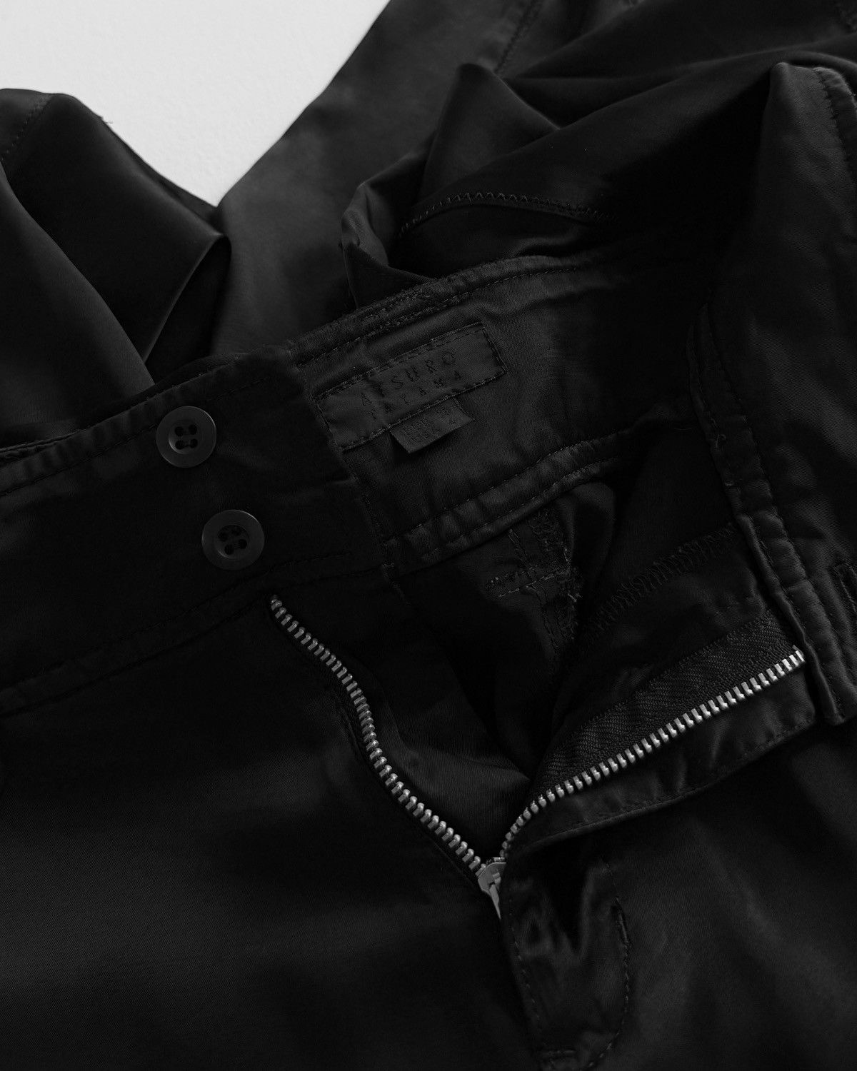 ATSURO TAYAMA ATSURO TAYAMA BLACK SAROUEL PANTS Size 28" / US 6 / IT 42 - 11 Thumbnail