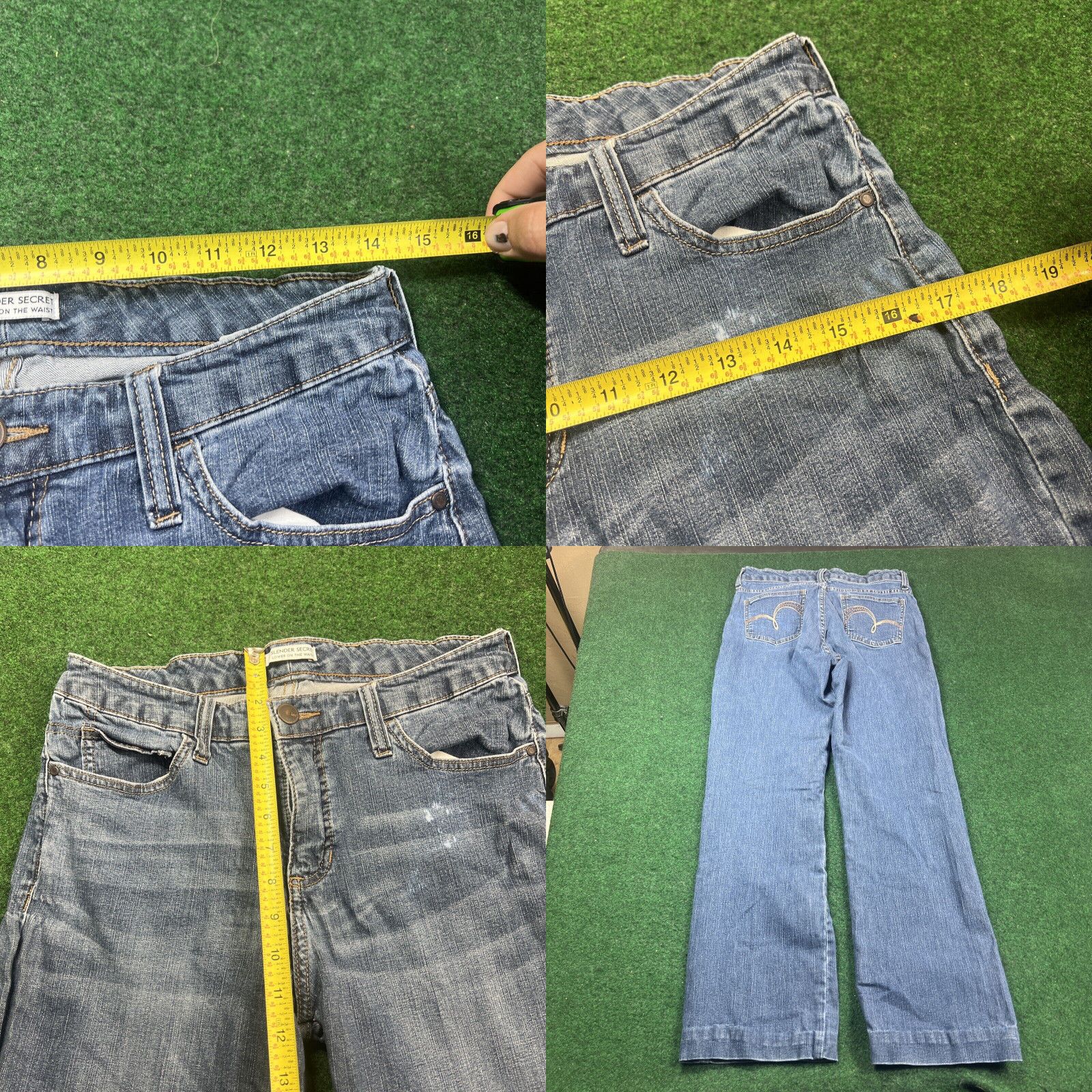 Lee Lee Slender Secret Jeans Lower On Waist Womens Sz 10 28x29 Blue Pants Denim Size 32" / US 10 / IT 46 - 8 Thumbnail