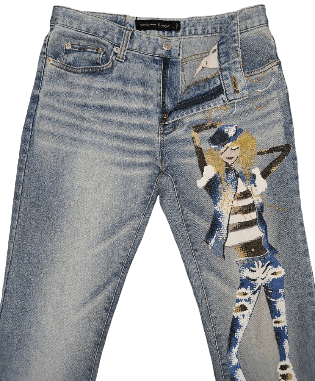 Japanese Brand Hot Pepper Printed Flare Size 28" / US 6 / IT 42 - 4 Thumbnail