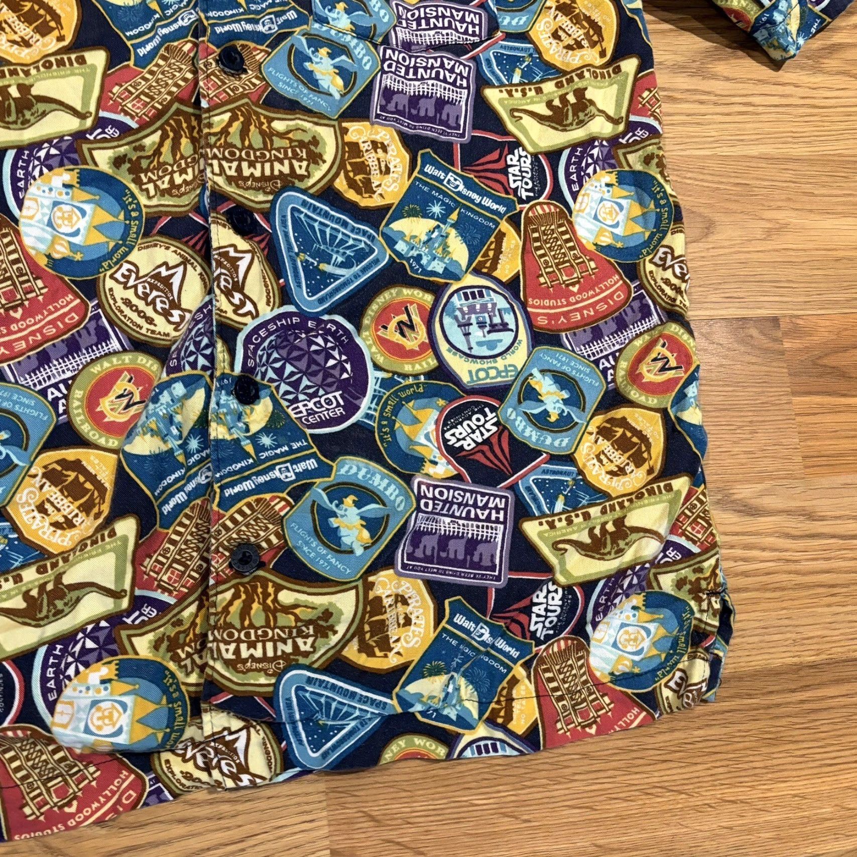 Disney Disney Parks Passport Button Down Shirt Theme Park Attractions Size Small Size US S / EU 44-46 / 1 - 4 Thumbnail