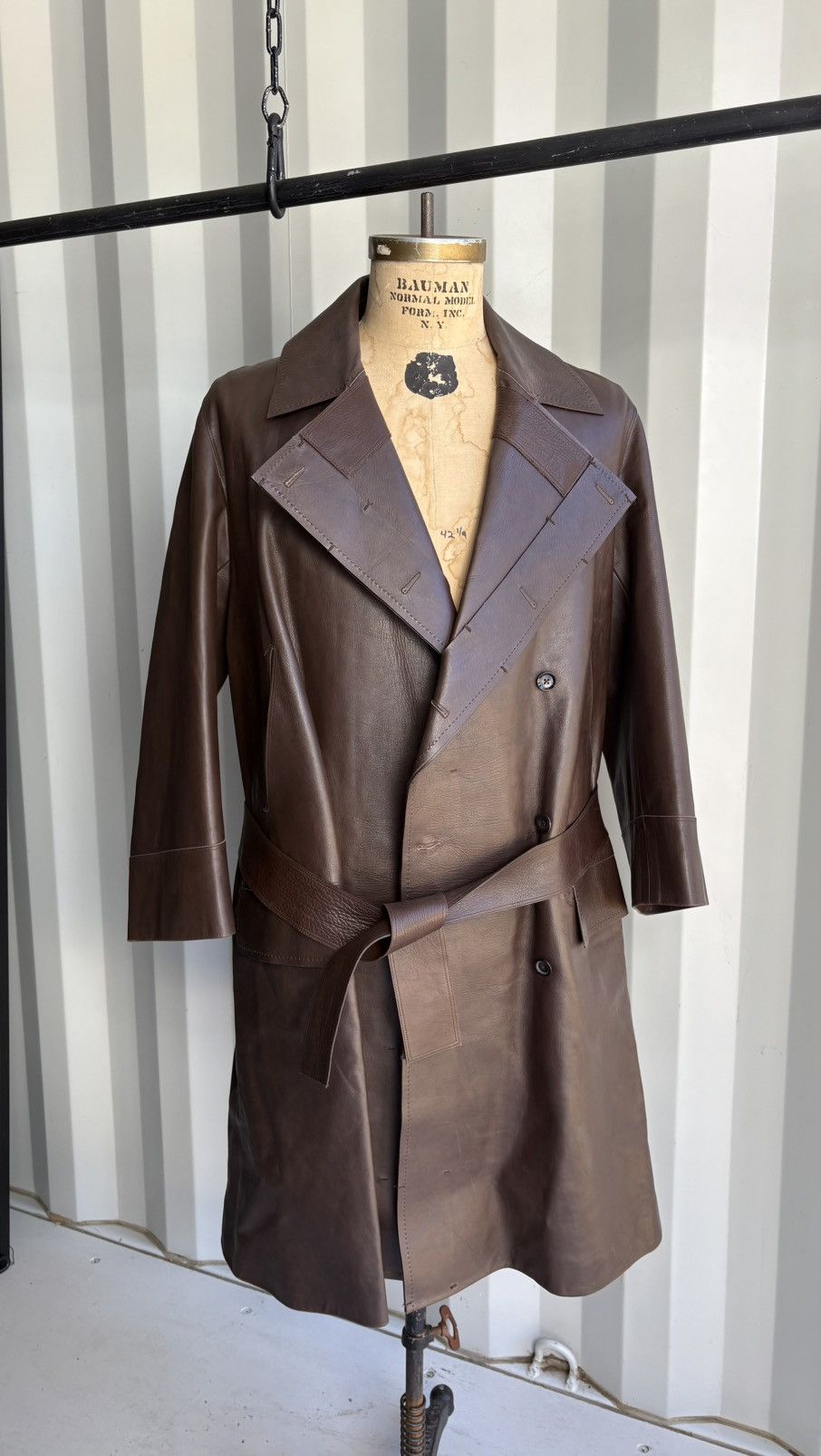 Gucci Gucci Tom Ford Era Leather Coat Size US XL / EU 56 / 4 - 8 Thumbnail