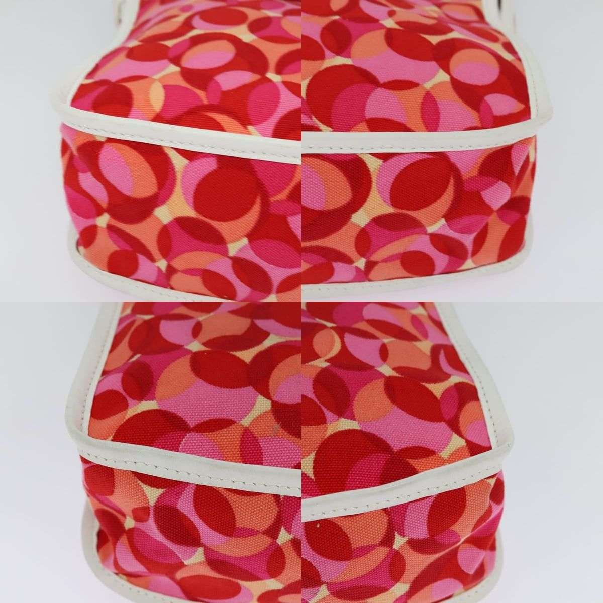 Celine CELINE Shoulder Bag Canvas Red Size ONE SIZE - 10 Thumbnail
