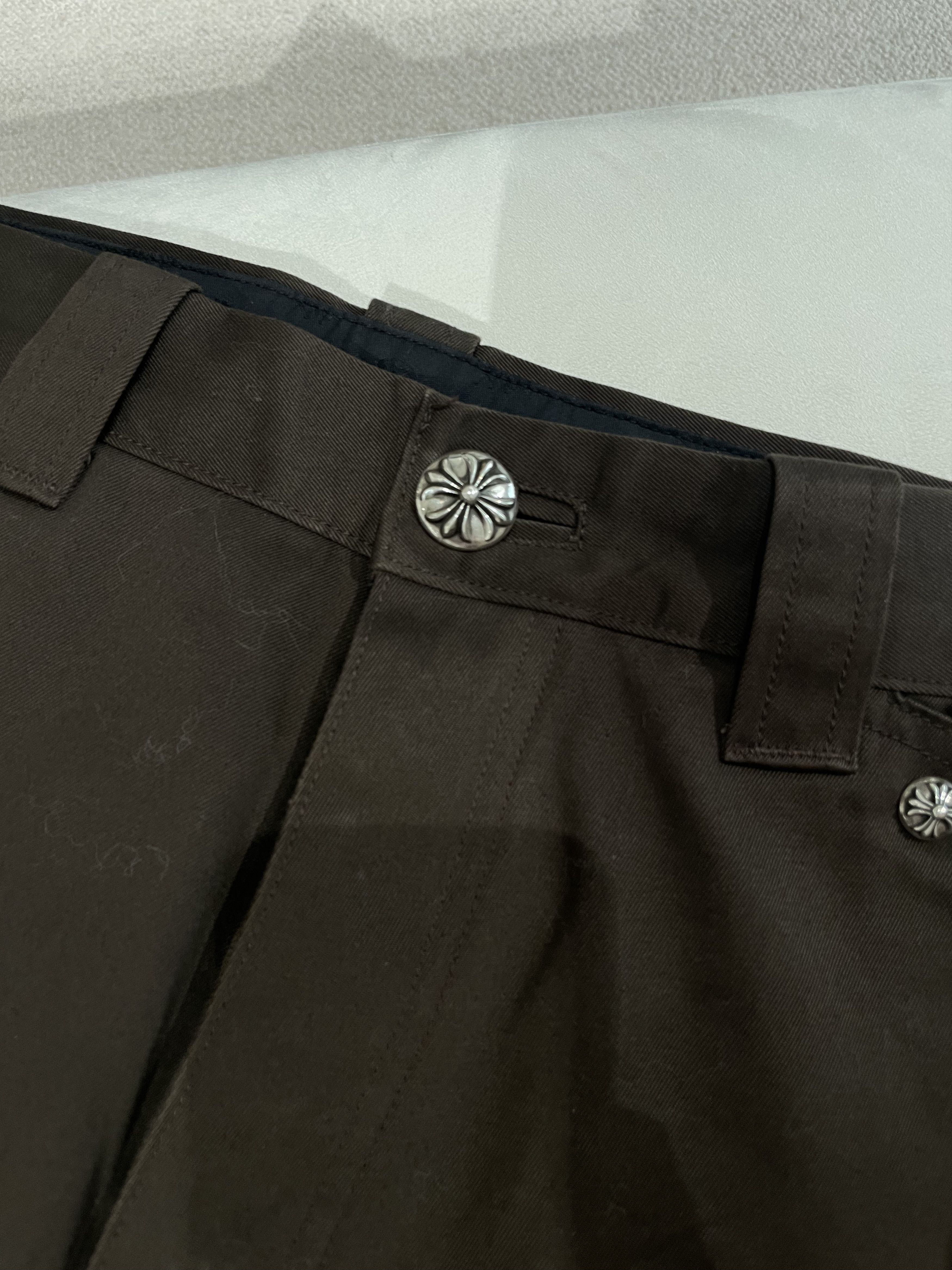 Chrome Hearts Chrome Hearts Brown Orange Cross Patch Carpenter Pants Size US 32 / EU 48 - 4 Thumbnail