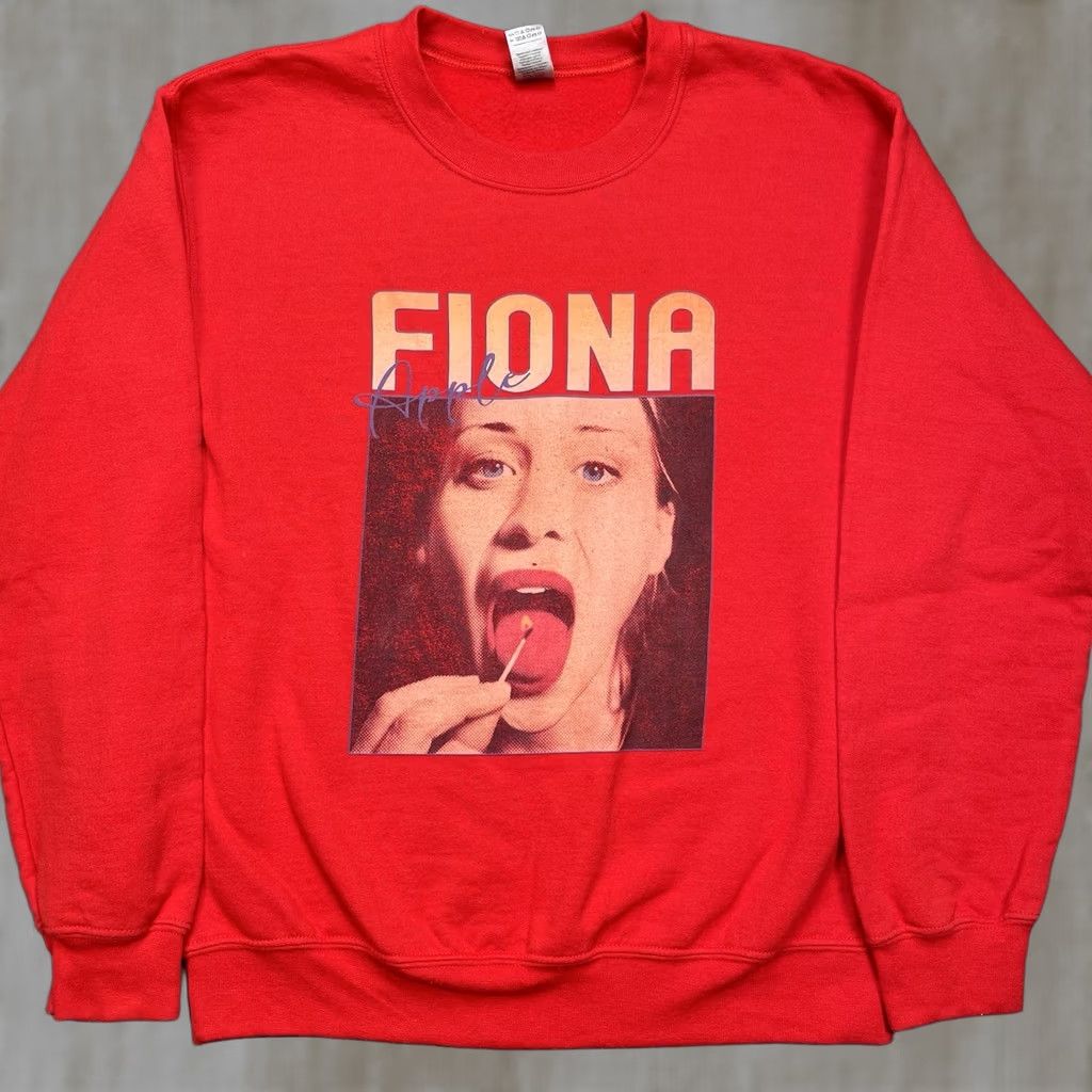Apple Fiona Pullover Sweatshirt Men S Red 90s Rock Modern Pullover Sweater Mens Red 90s Fiona Apple Size US S / EU 44-46 / 1 - 1 Thumbnail