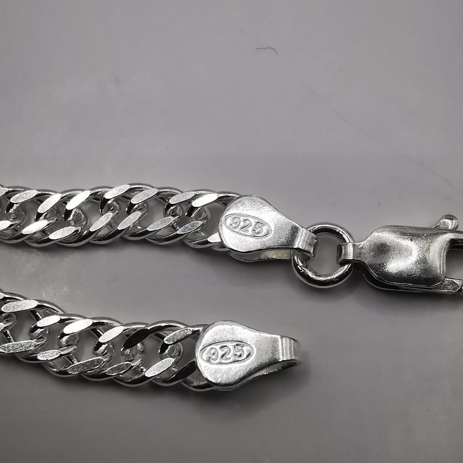 Sterling Silver Vintage Jewelry Chain, 925 Sterling Silver, Signed 13,46g Size ONE SIZE - 7 Thumbnail