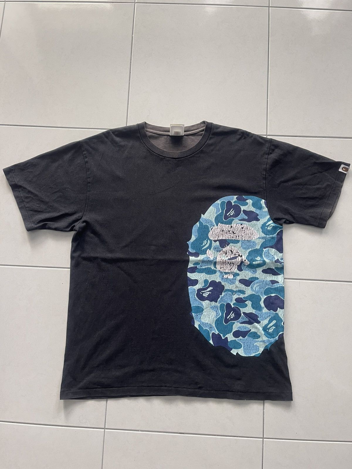 🔥HOT🔥VINTAGE ABC CAMO SIDE BIG APE HEAD PRINTED CRACK RARE