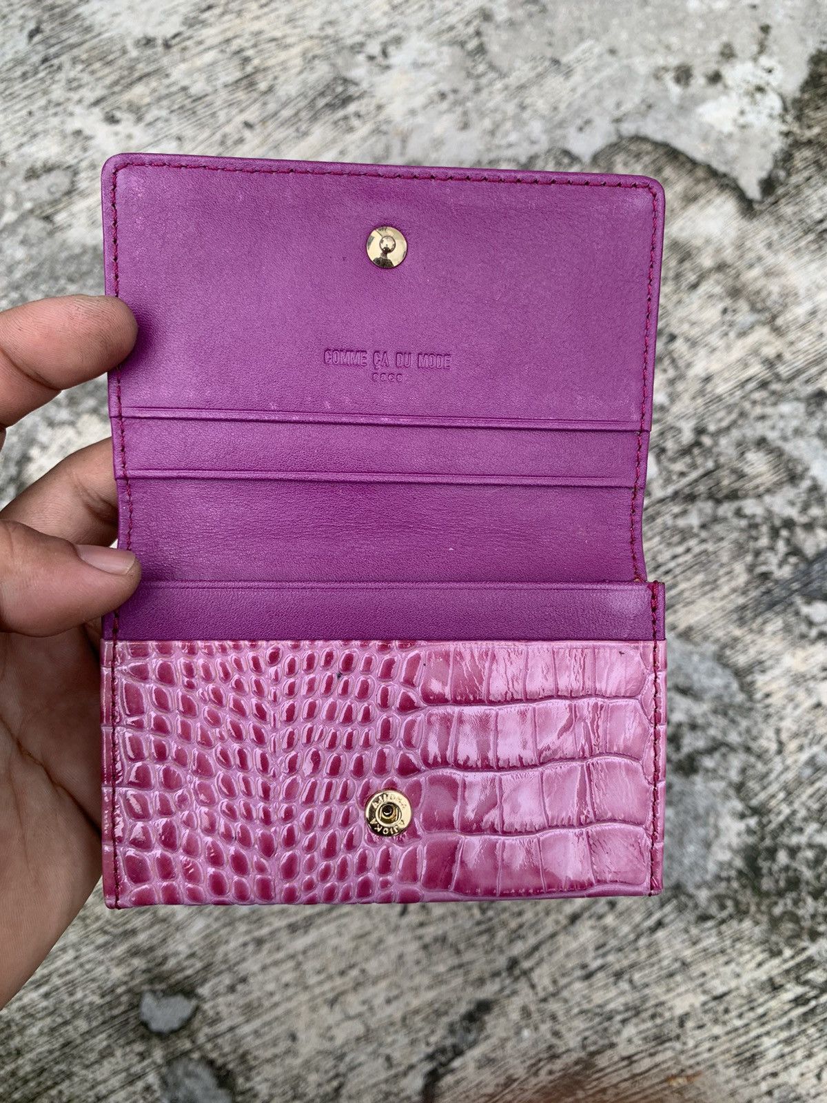 Comme Ca Ism Comme ca du mode small wallet crocodile abstarct Size ONE SIZE - 5 Thumbnail