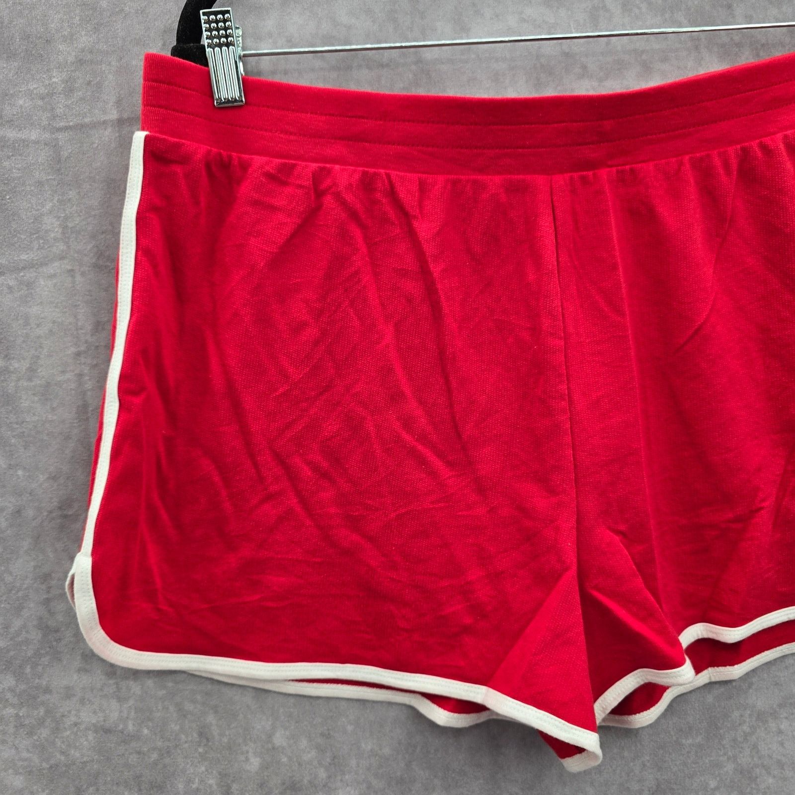 Other No Boundaries Red White Lounge Stretch Shorts Plus XL 15-17 Size 38" / US 16 / IT 52 - 3 Thumbnail