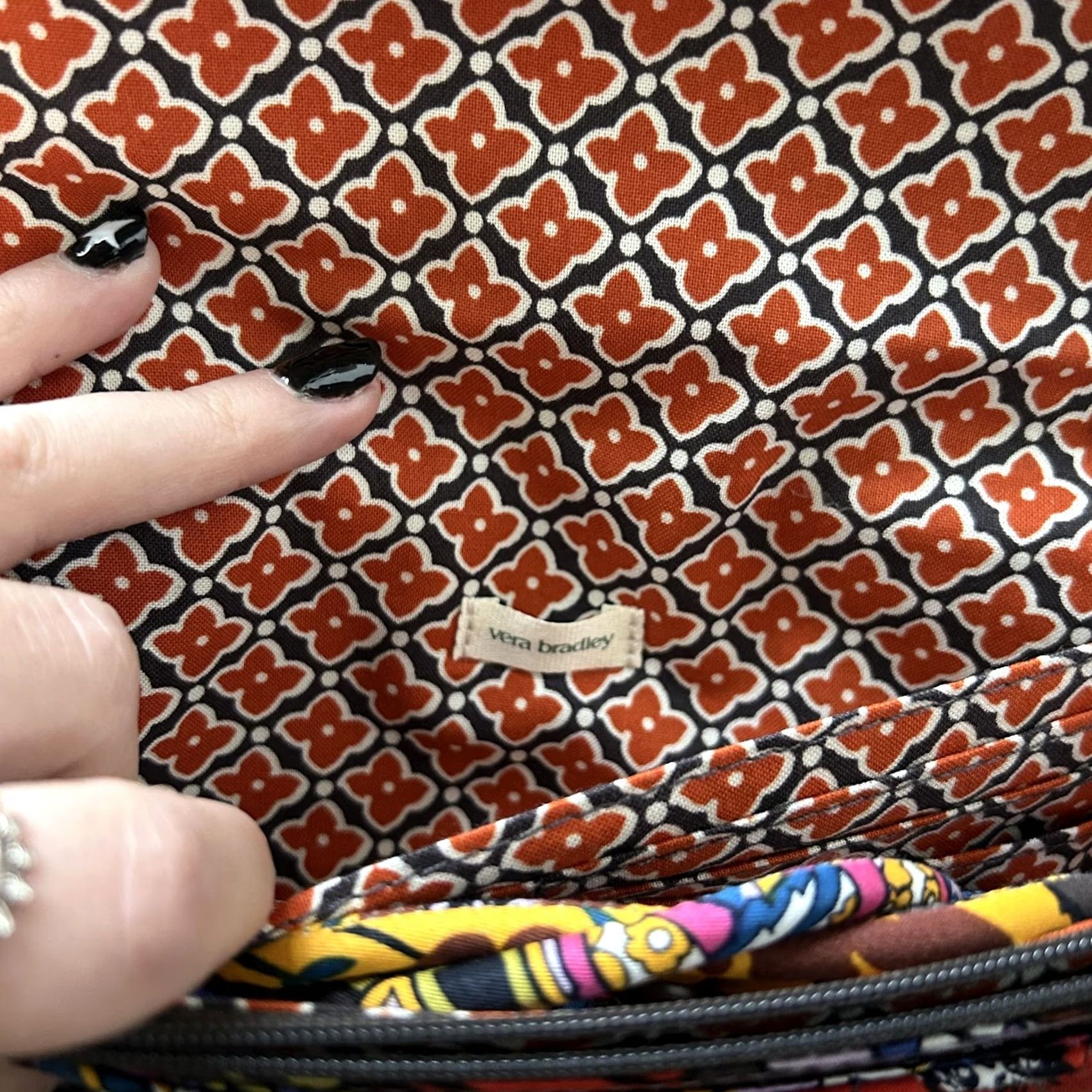 Vera Bradley Vera Bradley Wallet Womens One Size Multicolor Floral Quilted Cotton Wristlet Size ONE SIZE - 4 Thumbnail
