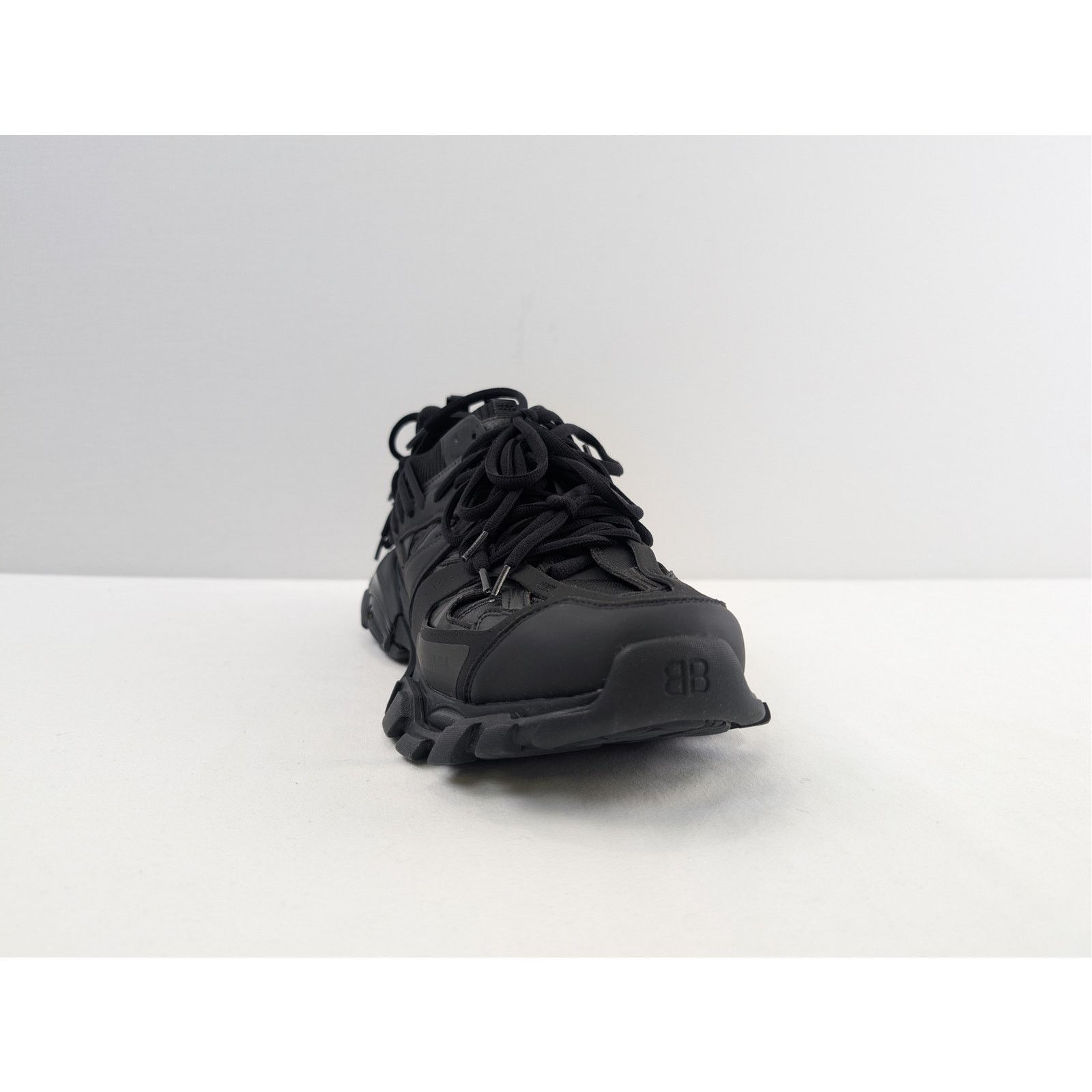 Balenciaga o1rshd1 Track Laces Shoe Sneakers in Black Size US 9 / EU 42 - 2 Thumbnail
