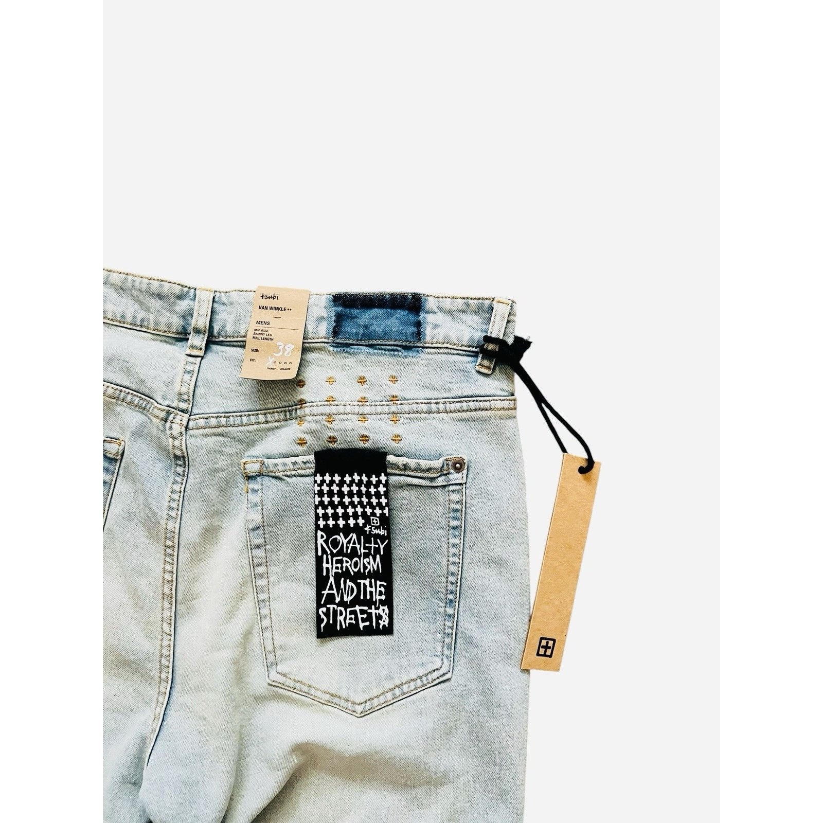 Ksubi Ksubi Jeans Mens Van Winkle Skinny Leg Light Blue Size 38/32 