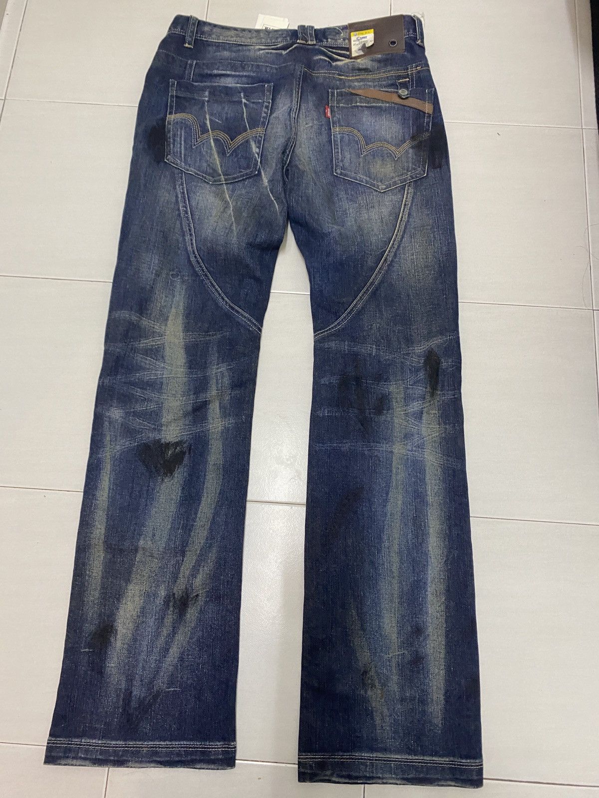 Edwin × Japanese Brand × Vintage EDWIN JEANS RARE DESIGN Size US 32 / EU 48 - 2 Thumbnail