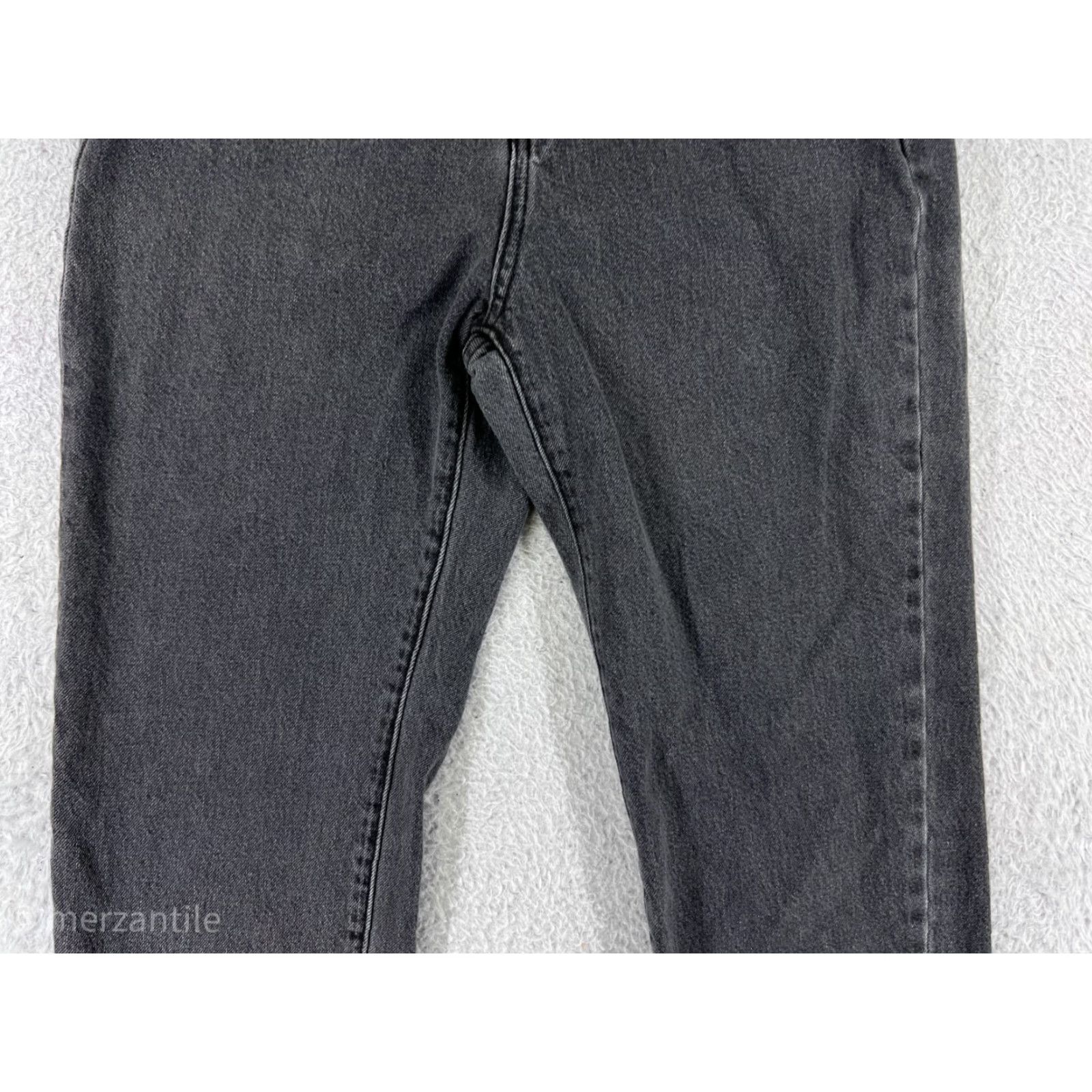 Vintage Dazy Jeans Womens Medium Black Denim 100% Cotton Straight High Rise Size 32" / US 10 / IT 46 - 7 Thumbnail