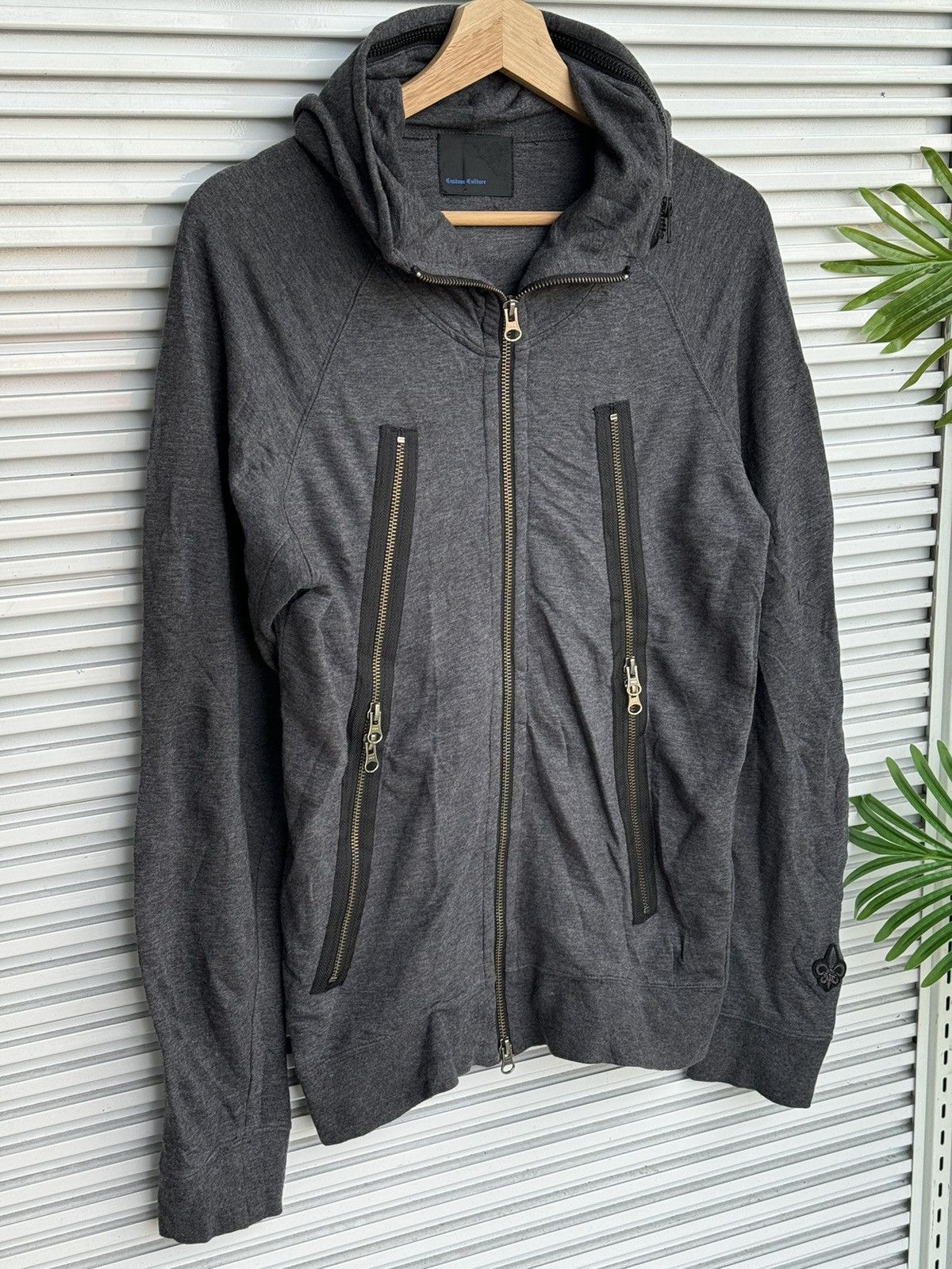 Japanese Brand Custom Culture Skulls Punk Poem Zipped Sweater Hoodie Size US M / EU 48-50 / 2 - 1 Thumbnail