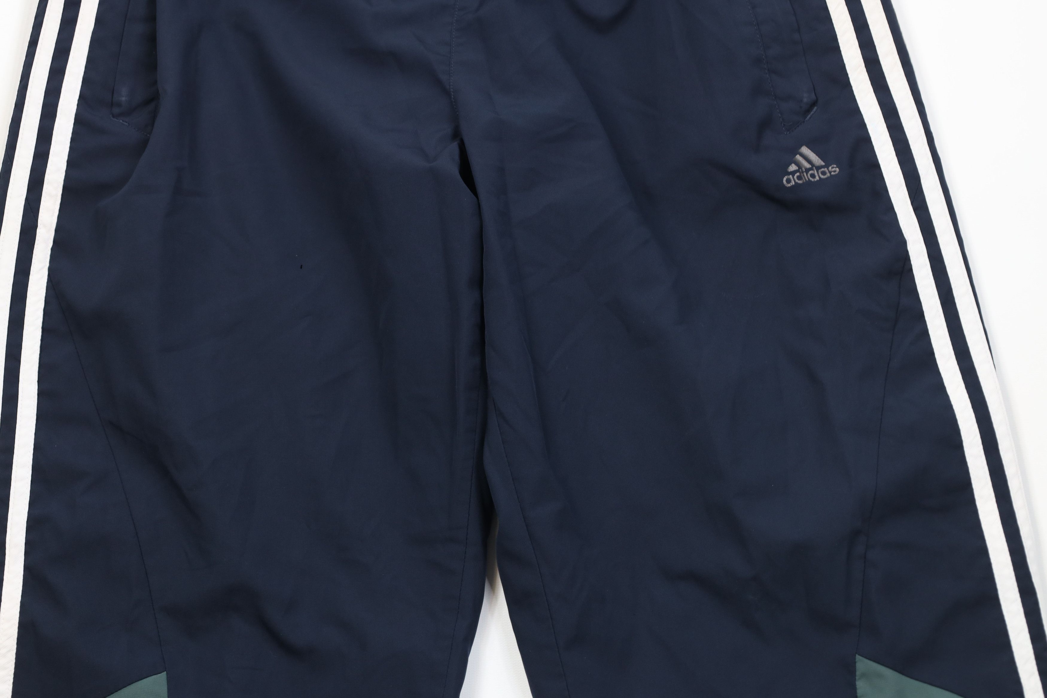 Adidas Vintage Y2K Adidas Striped Lined Wide Leg Windbreaker Pants Size US 36 / EU 52 - 3 Thumbnail