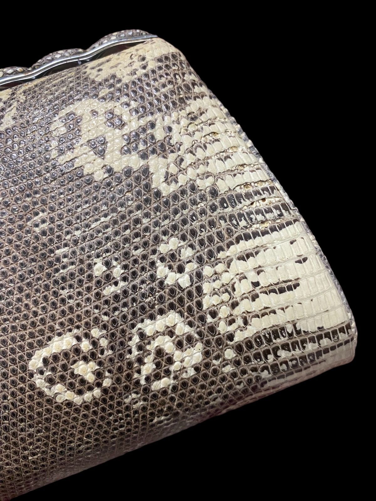 Handmade Clutch Bag Vintage Lizard Skin Size ONE SIZE - 5 Thumbnail