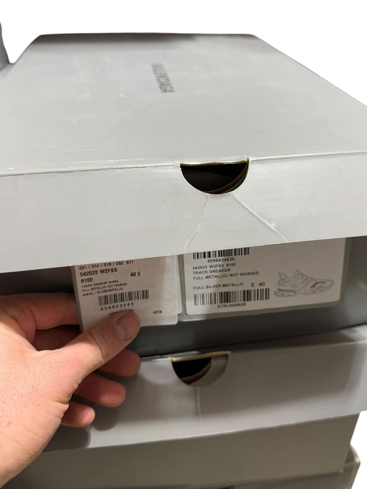 Balenciaga Silver Metallic Track Sneaker Runner Size US 7 / EU 40 - 7 Thumbnail