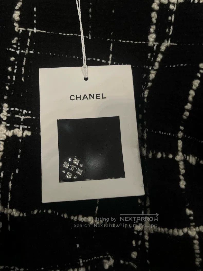 Chanel Chanel 21k black and white plaid tweed coat Size XS / US 0-2 / IT 36-38 - 4 Thumbnail