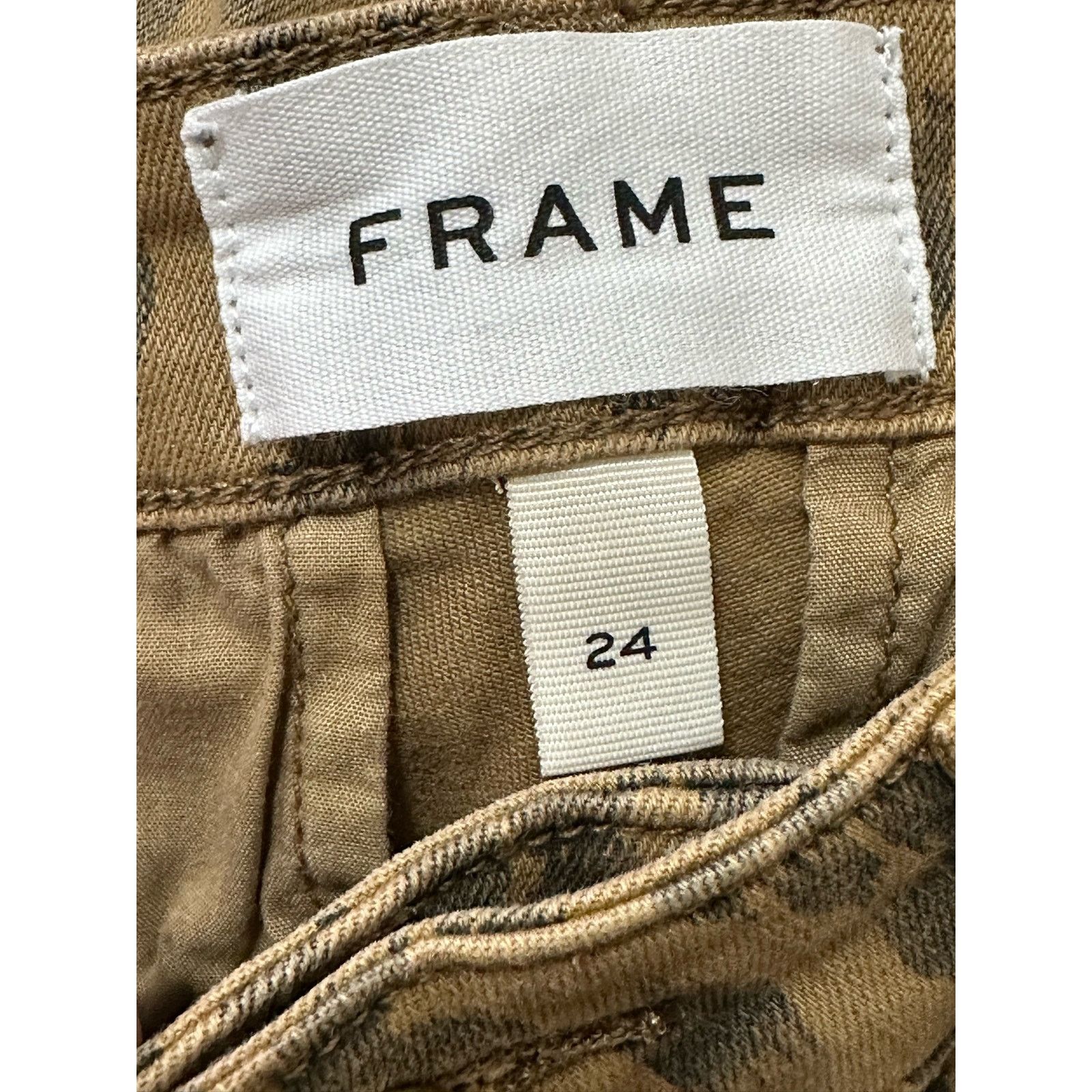 Frame FRAME beige cheetah cargo ankle jeans size 24 - 0 Size 25" / US 0 / IT 36 - 3 Thumbnail