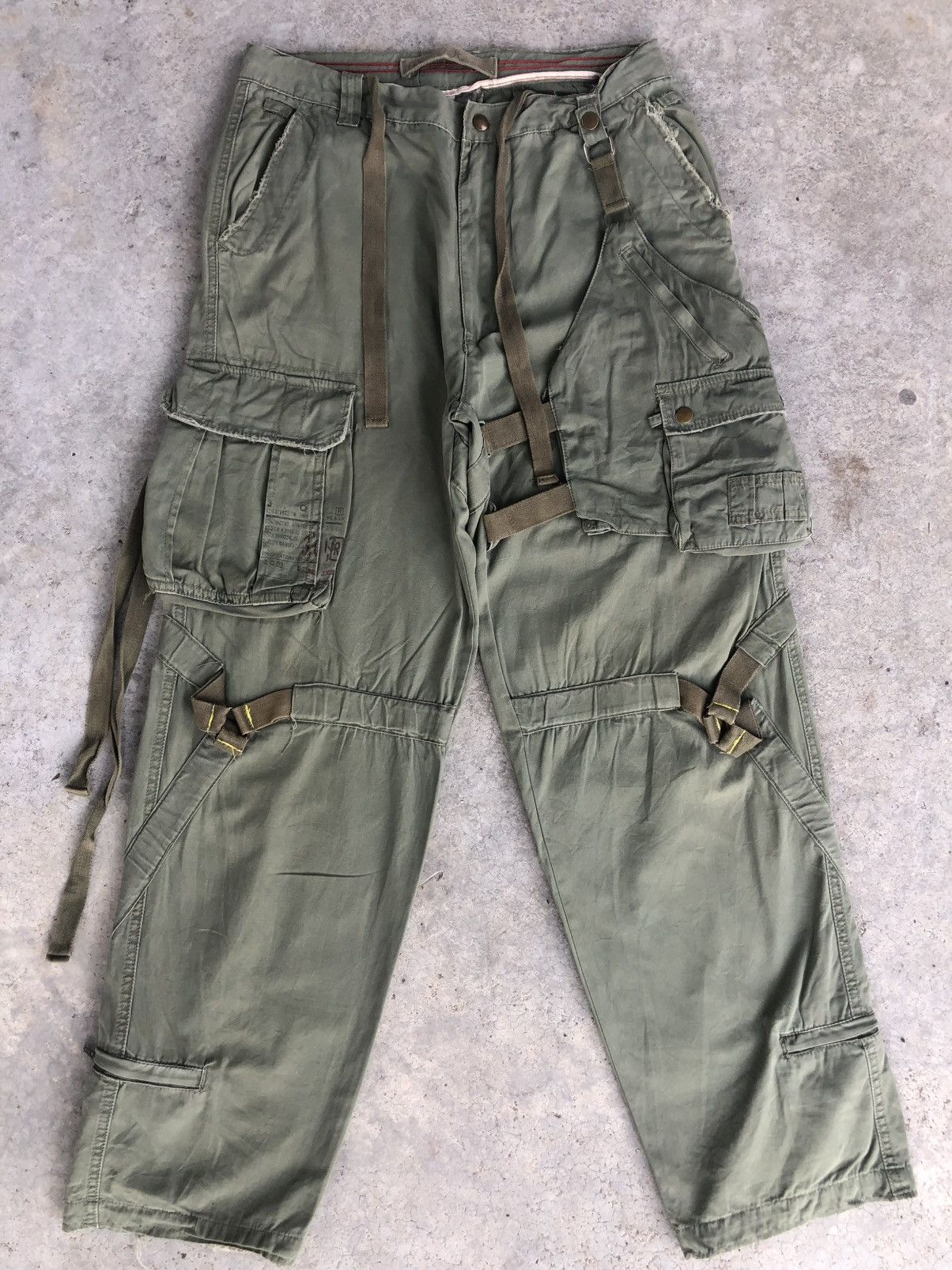 Japanese Brand Japanese 3.Q.R Army Cargo Pants Bondage Multipocket Size US 31 - 1 Thumbnail